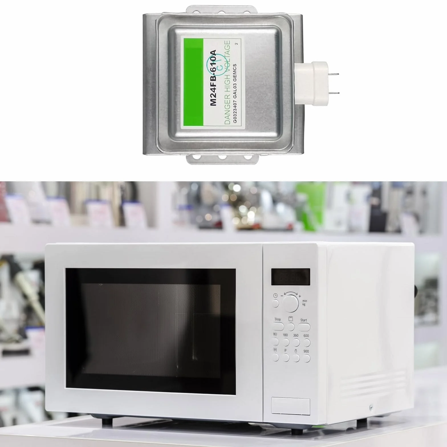 Magnetron M24FB-610A Four à micro-ondes professionnel 900 W Texture métallique Convient pour application de chauffage Magnetron à micro-ondes