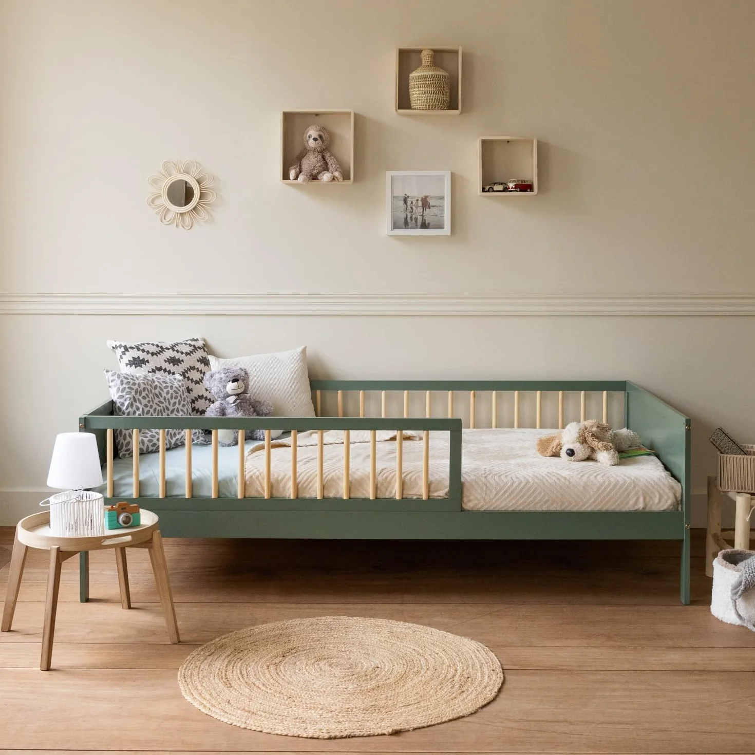 Happy Garden Lit Enfant Adam 190x90 cm Vert avec sommier à Lattes
