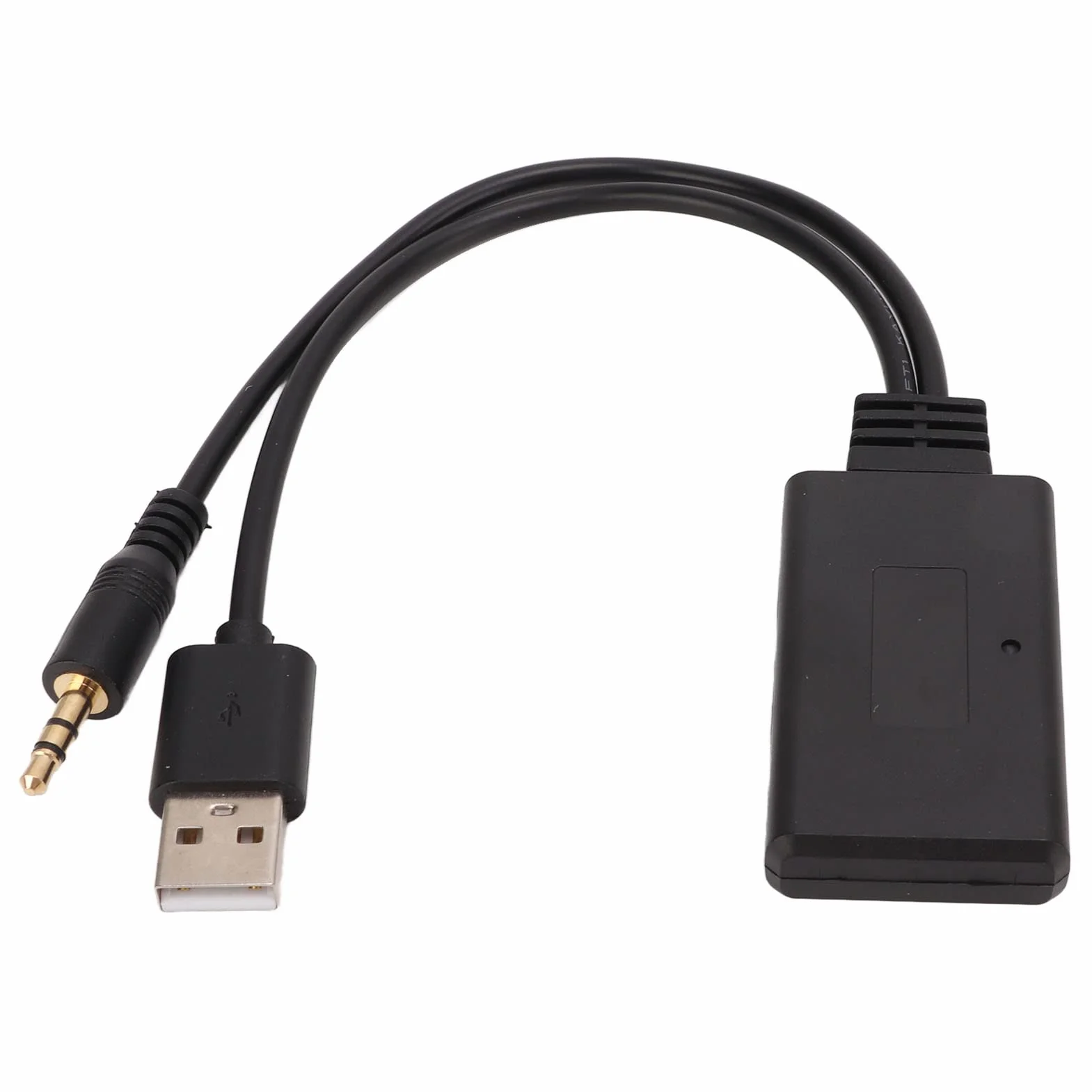 Yosoo Samochodowy sprzęt audio Bluetooth, uniwersalny odbiornik Bluetooth 5.0 samochodowy adapter audio stereo USB samochodowy kabel Aux