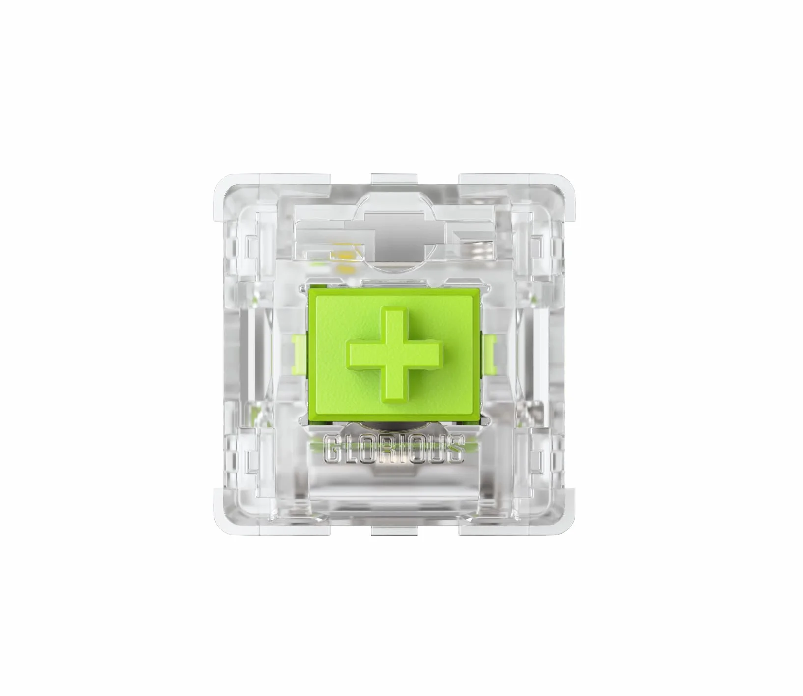 Glorious Gaming – 36 przełączników klikalnych do klaw. mech. – kompatybilne z GMMK 2/PRO i klaw. num. GMMK, efekt kliknięcia, przezroczyste (maks. efekt RGB), aktywacja 55 g, 5 bolców – smar