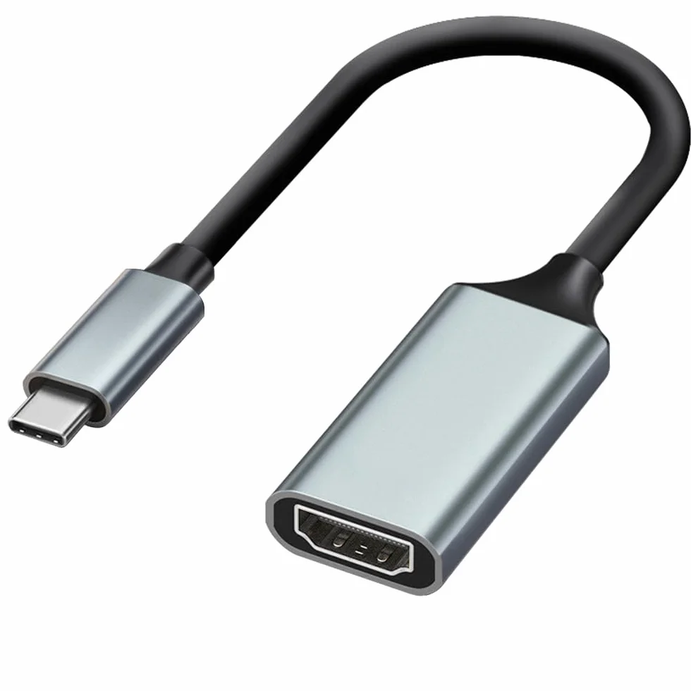 Mepsies Adapter USB C na HDMI 4K, Konwerter USB typu C na HDMI, Kompatybilny z iPhone 17/16/15, Galaxy S25 S24 S23 A56 A36 A16 A15, MacBook Pro/Air, Dell XPS 13/14/15, Surface i innymi