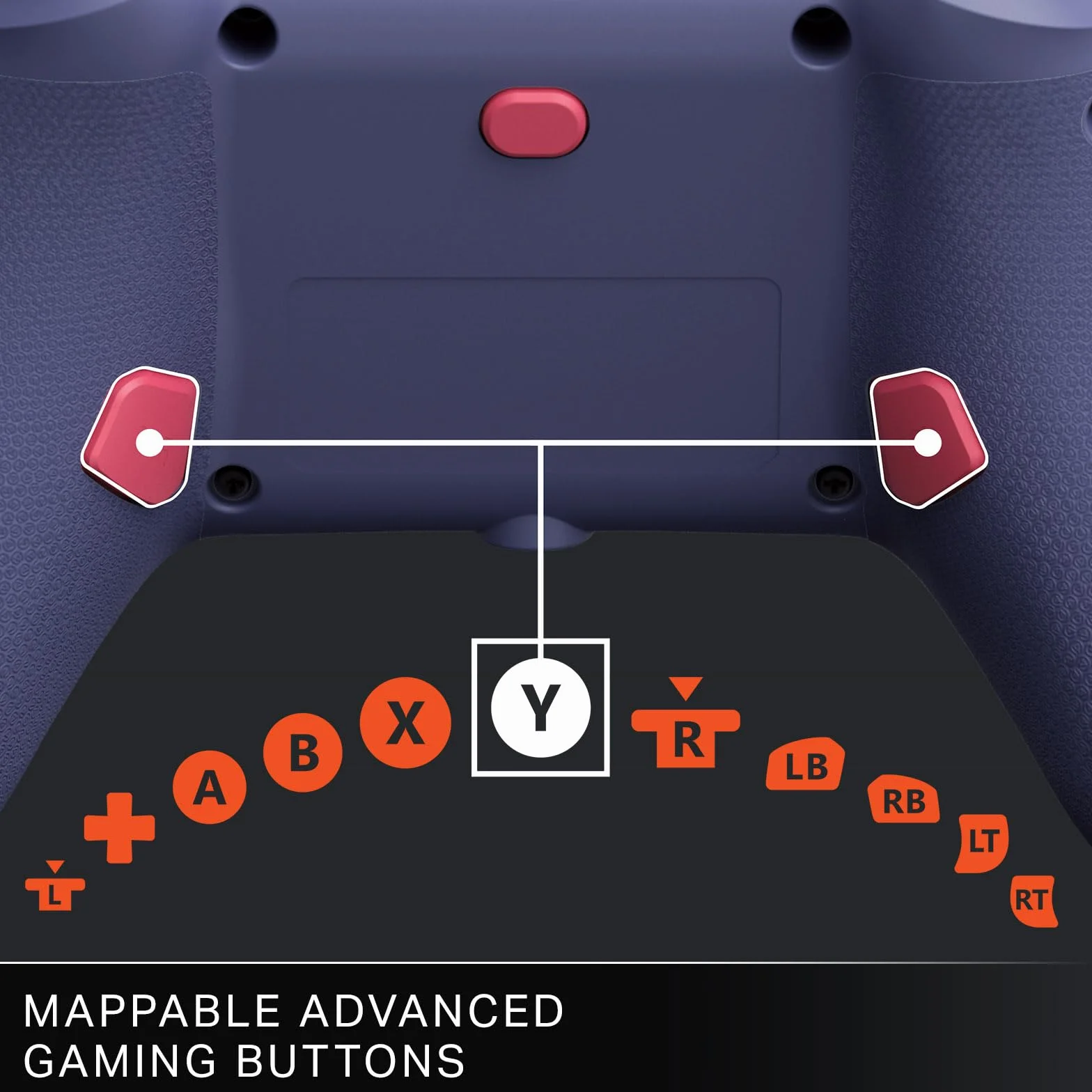 Manette filaire PowerA Advantage Plus Xbox Series X|S - Fleur nocturne, joysticks réglables en hauteur, à effet Hall, boutons mappables