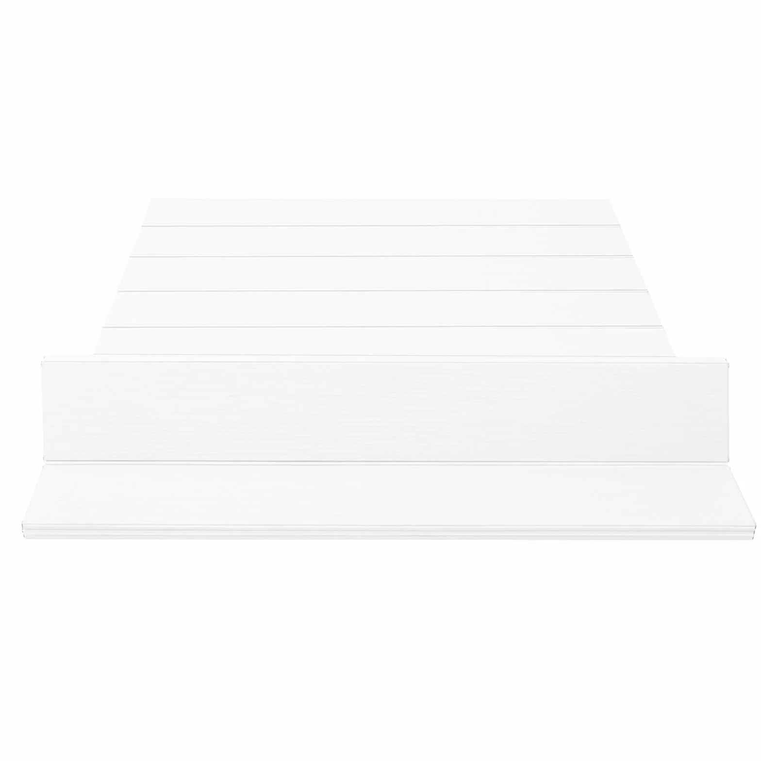 Plateau de baignoire pliable 160 x 70 cm PVC anti-poussière blanc