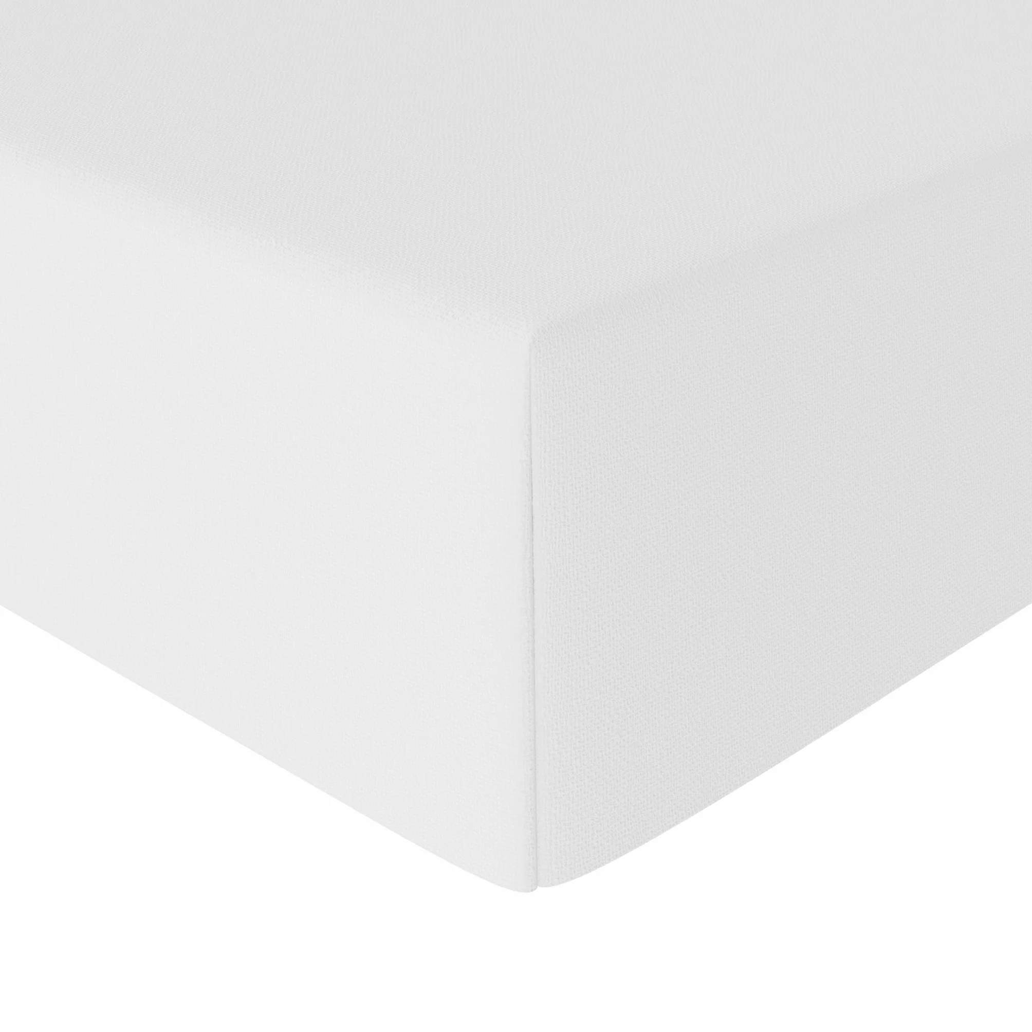 Amazon Basics Drap Housse 160x200x30 cm Polyester Microfibre Blanc