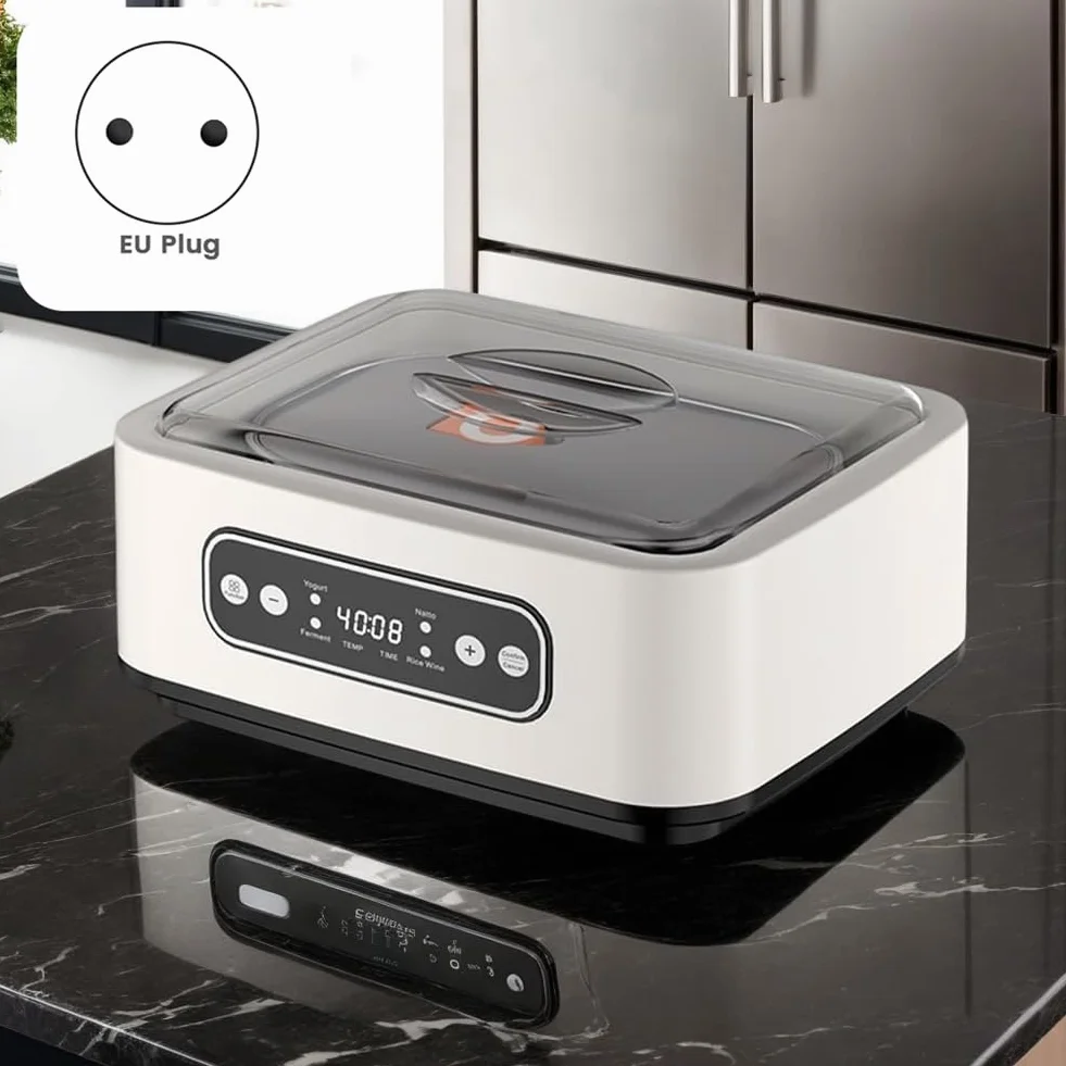 Machine Automatique du Fabricant de Yogourt avec Contrôle de Température 36 Heures Incubateur de Temps Réglable, Fiche de 1,6 L UE