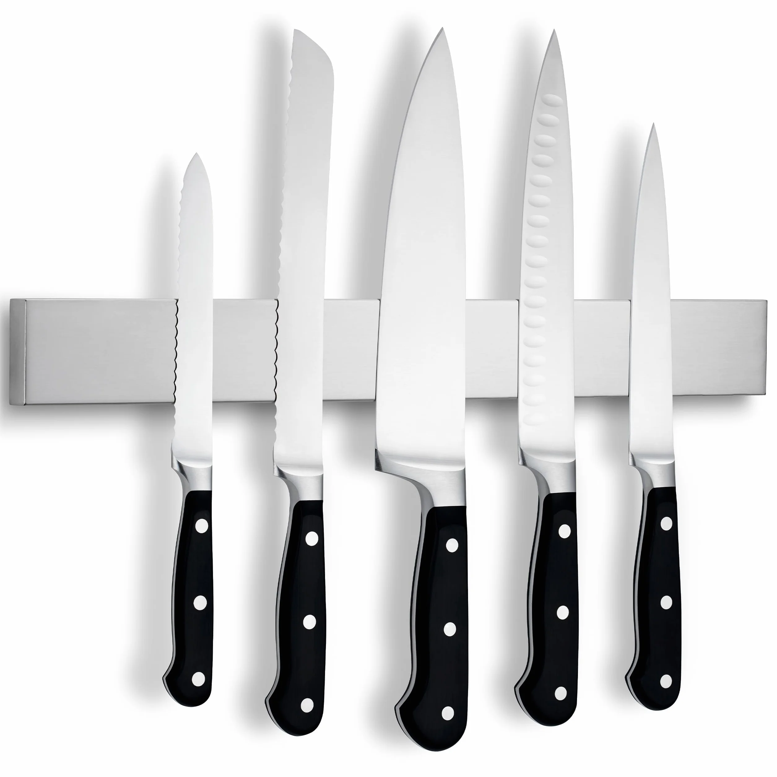 LARHN Porte Couteaux Aimanté 40 cm Acier Inoxydable Barre Aimantée pour Couteaux Cuisine