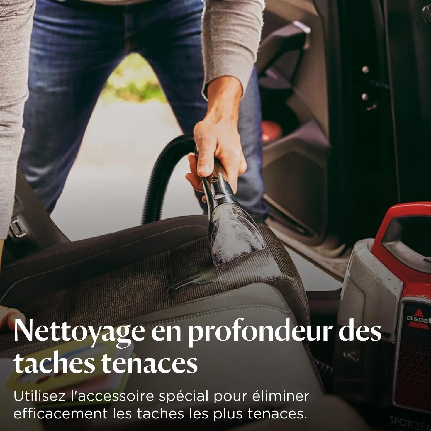 BISSELL SpotClean ProHeat 36988 Shampouineuse Canapé 330W Nettoyeur Tapis Moquettes Meubles Tissus Voiture
