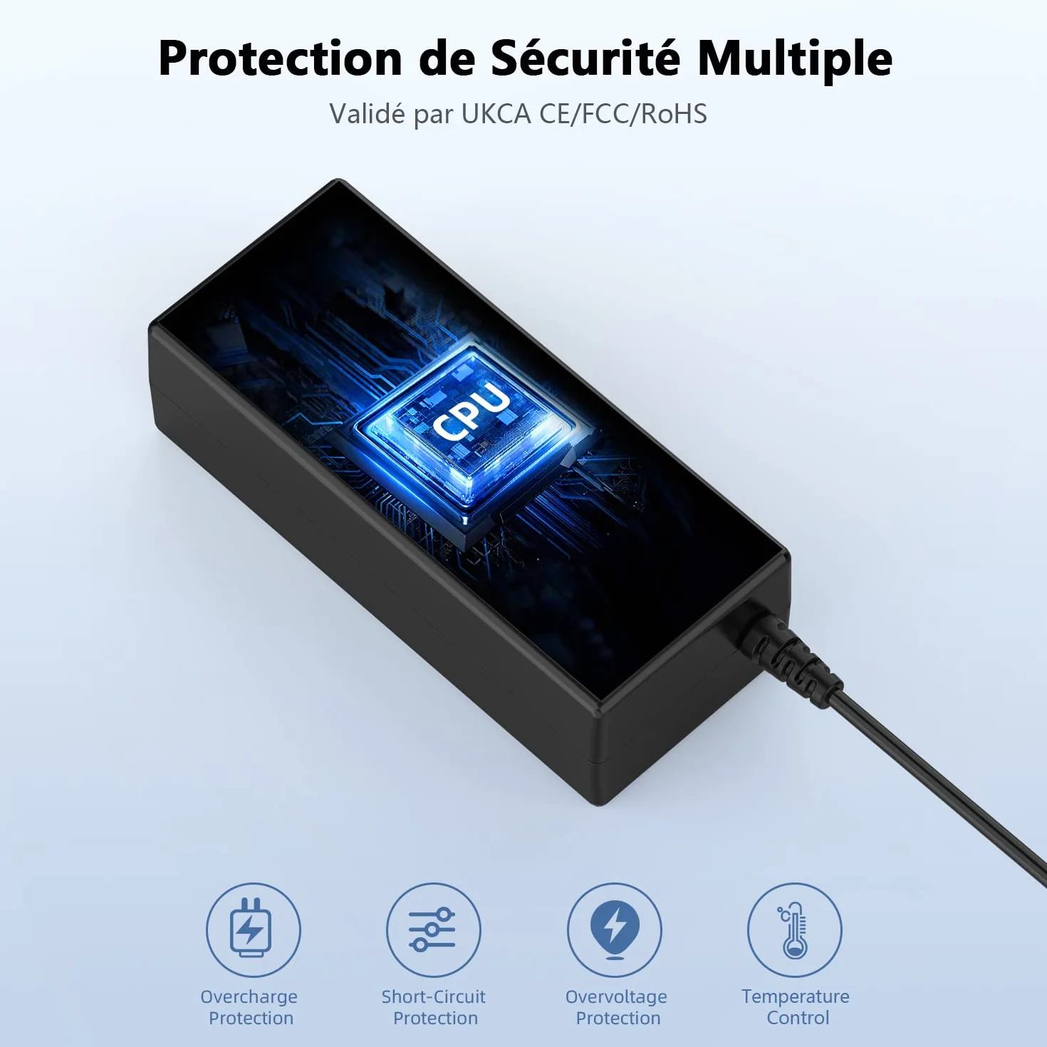 Chargeur Ordinateur Portable Dell 65W HA65NS5-00 19,5V 3,34A Adaptateur Inspiron Latitude Vostro