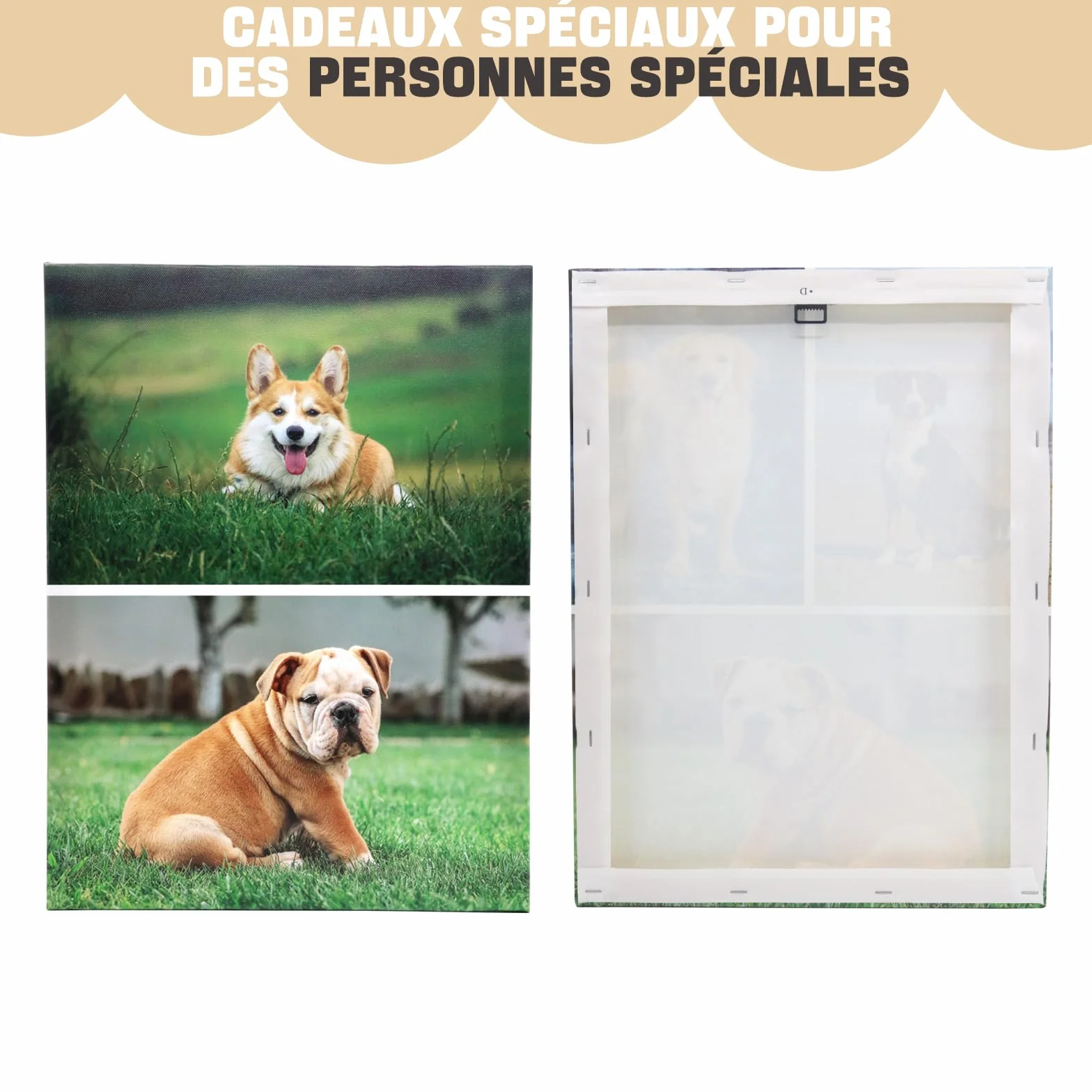 Tableau Personnalisé Toile Encadrée Avec Photo Décoration Maison Cadeau Plusieurs Tailles