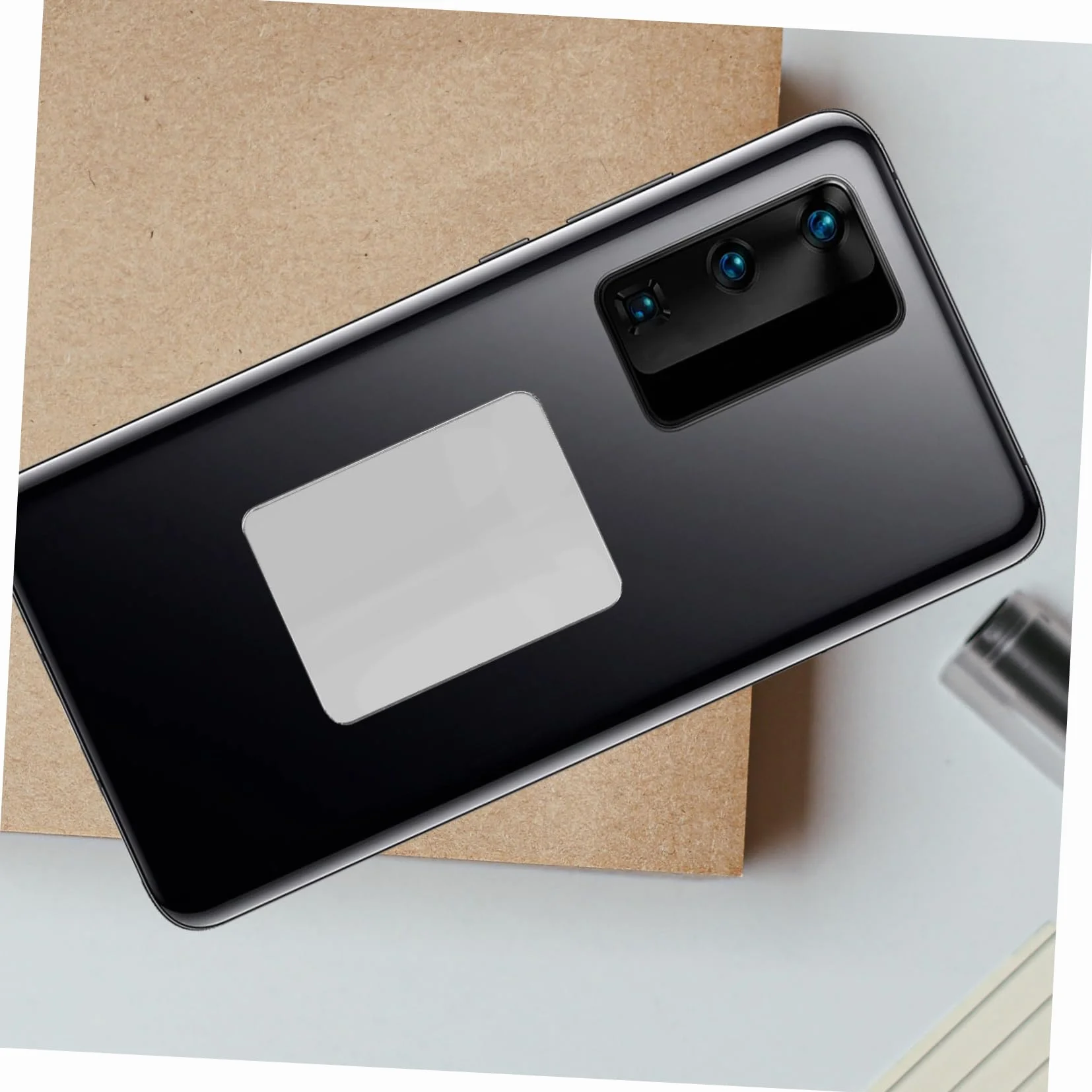 Generic 2 Sztuk Obiektyw Telefonu Komórkowego Naklejka Na Telefon Pokrywa Lustro Naklejka Przyklejony Lustro Telefon Pokrywa Naklejki Małe Naklejki DIY