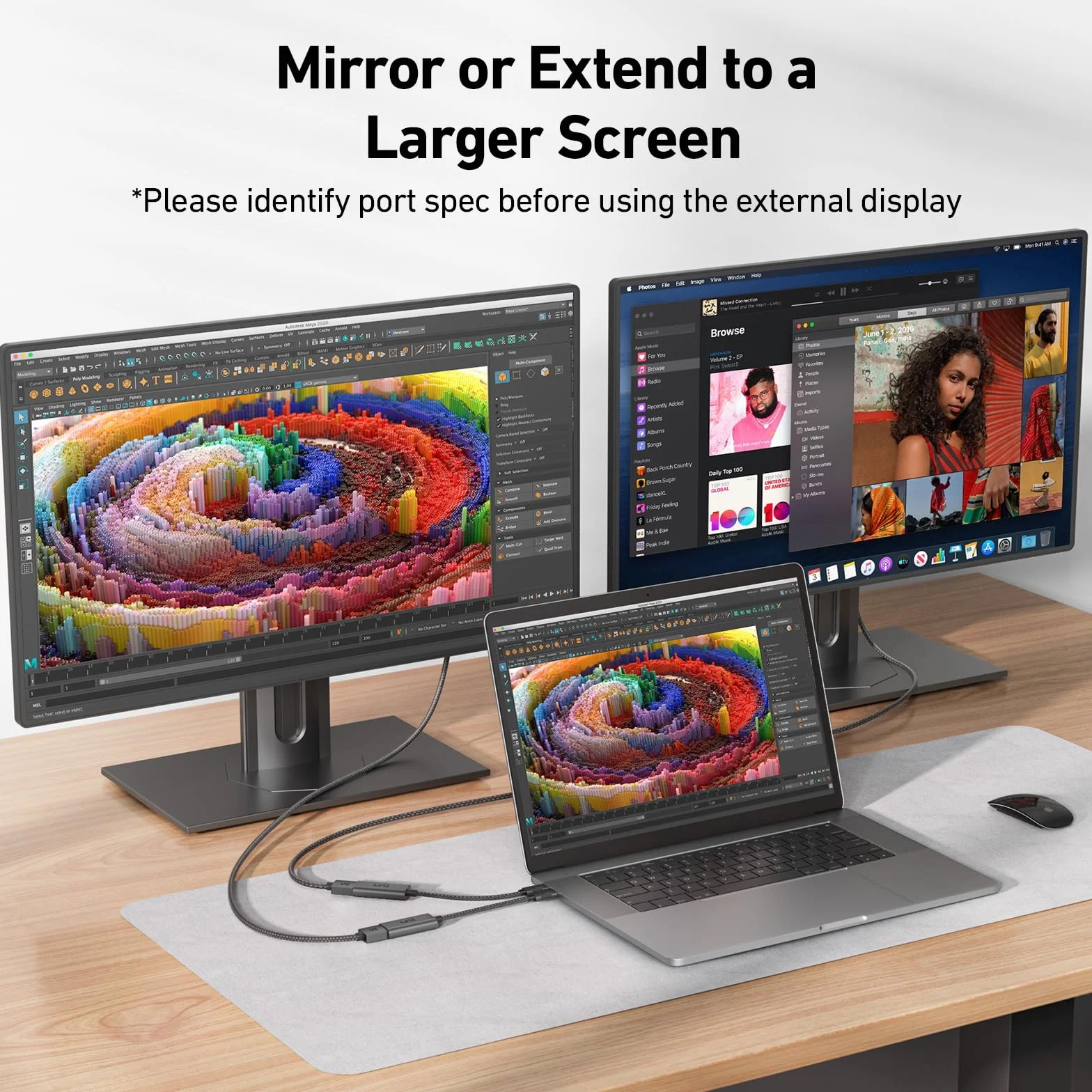 Adapter uni USB C do HDMI 4K@60Hz Adapter Thunderbolt 3-HDMI Kompatybilny z MacBookiem Pro, MacBookiem Air, iPad Pro, Surface Pro, Galaxy, Dell itp. – Szary