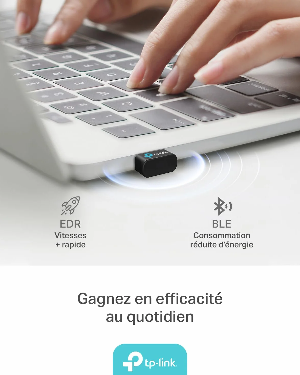 TP-Link UB600 Clé Bluetooth 6.0 USB Nano Adaptateur Ultra-Compact Compatible Windows 11/10/8.1/7