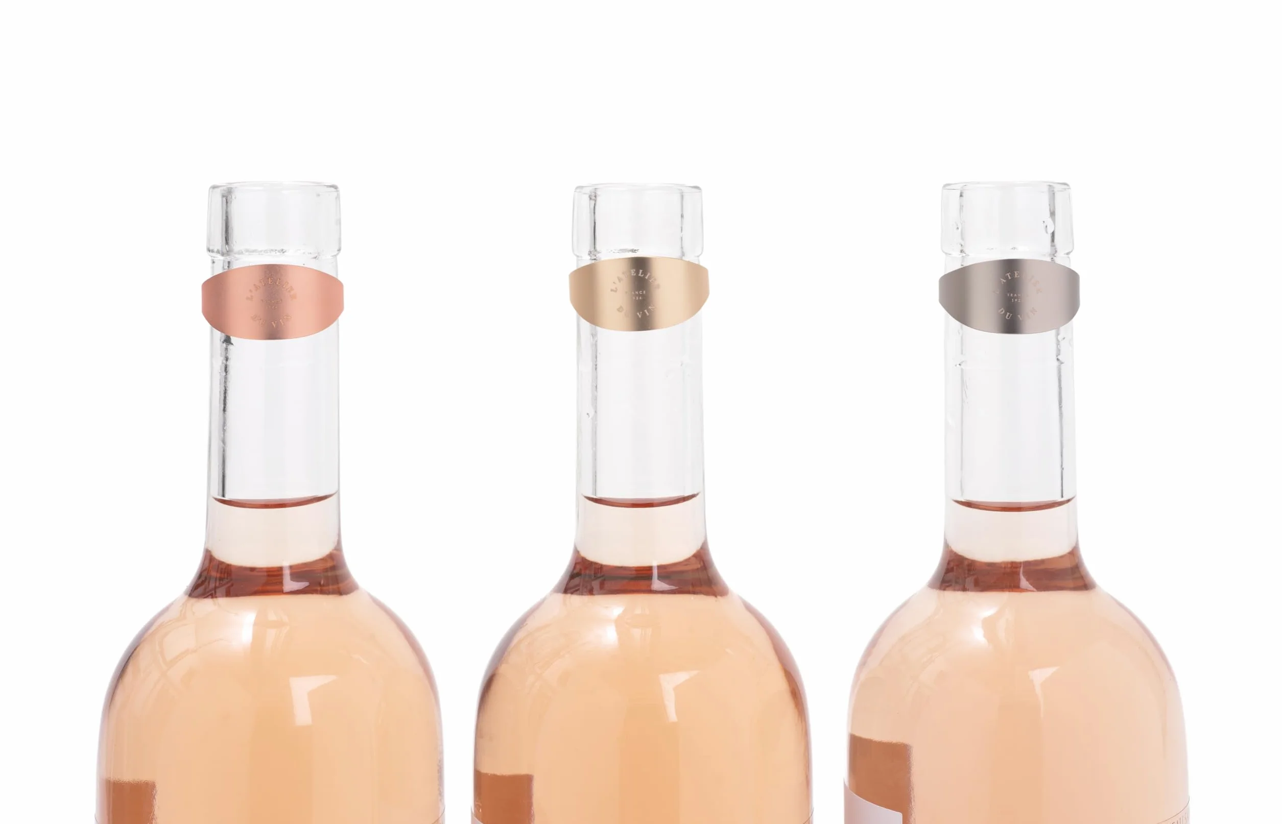 L'ATELIER du VIN - Anneaux Anti-Gouttes pour Bouteilles de Vin - Coffret de 3