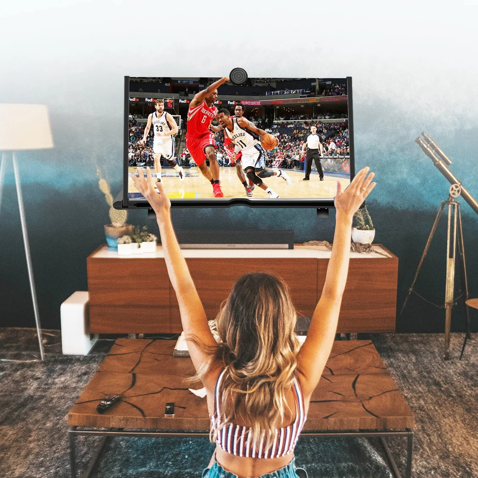 STEBRUAM 18 calowa lupa do ekranu telefonu, mobilny wzmacniacz ekranu Wzmacniacz telefonu Ekran odpowiedni do oglądania filmów i filmów na smartfonie