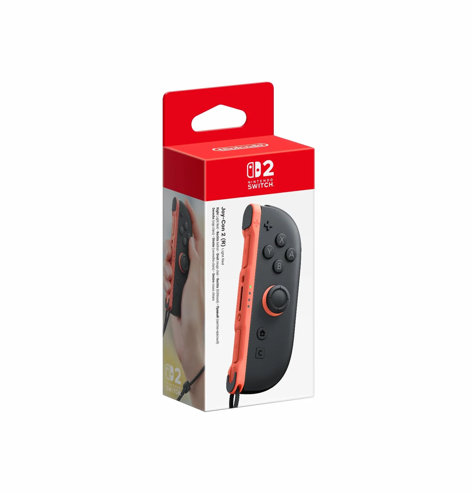 Nintendo Joy Con 2 Mando Derecho Rojo Claro Para Switch 2