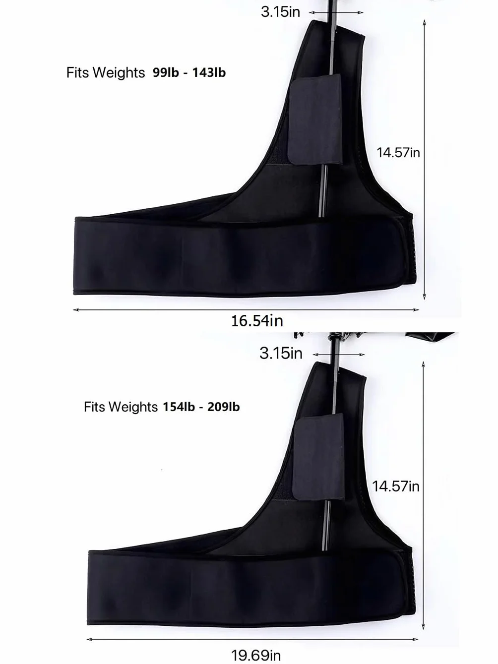 Support de parapluie portable jardinage ZBH1985 avec sangle réglable mains libres