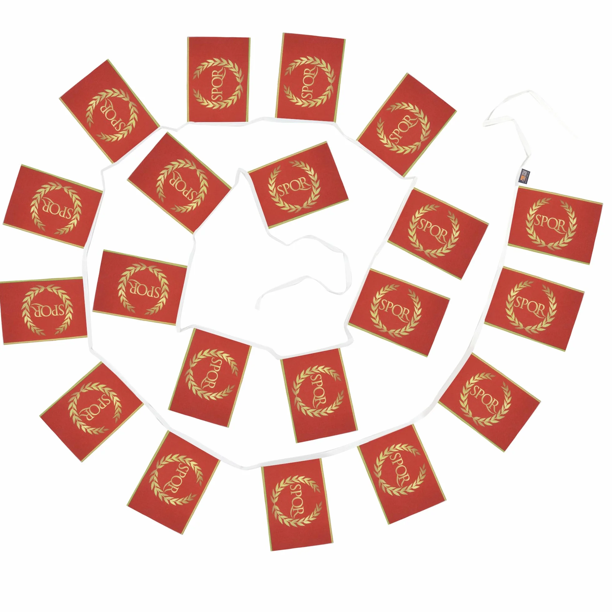 AZ FLAG Guirlande Drapeau Empire Romain 6 Mètres 20 Fanions Jules César 21x14 cm Polyester