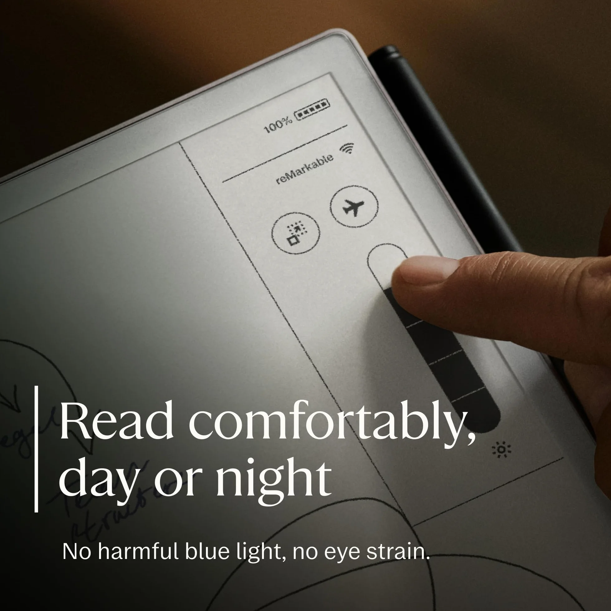 reMarkable Zestaw Luxury reMarkable Paper Pro Move | Tablet E-Ink - Wyświetlacz Kolorowy 7,3" + Rysik Marker Plus ze Zintegrowaną Gumką + Etui Book Folio Skórzane Czarne