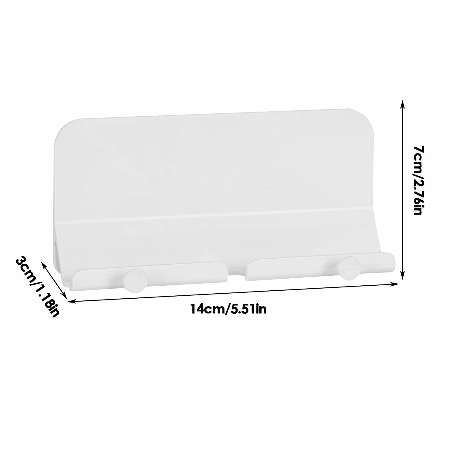 Wall Mount Phone Holder, Cell Phone Wall-Mounted Stand, Non-Slip Shelf Rack Storage Organizer for Living Room, Cabinet, Shower, Garage, Home