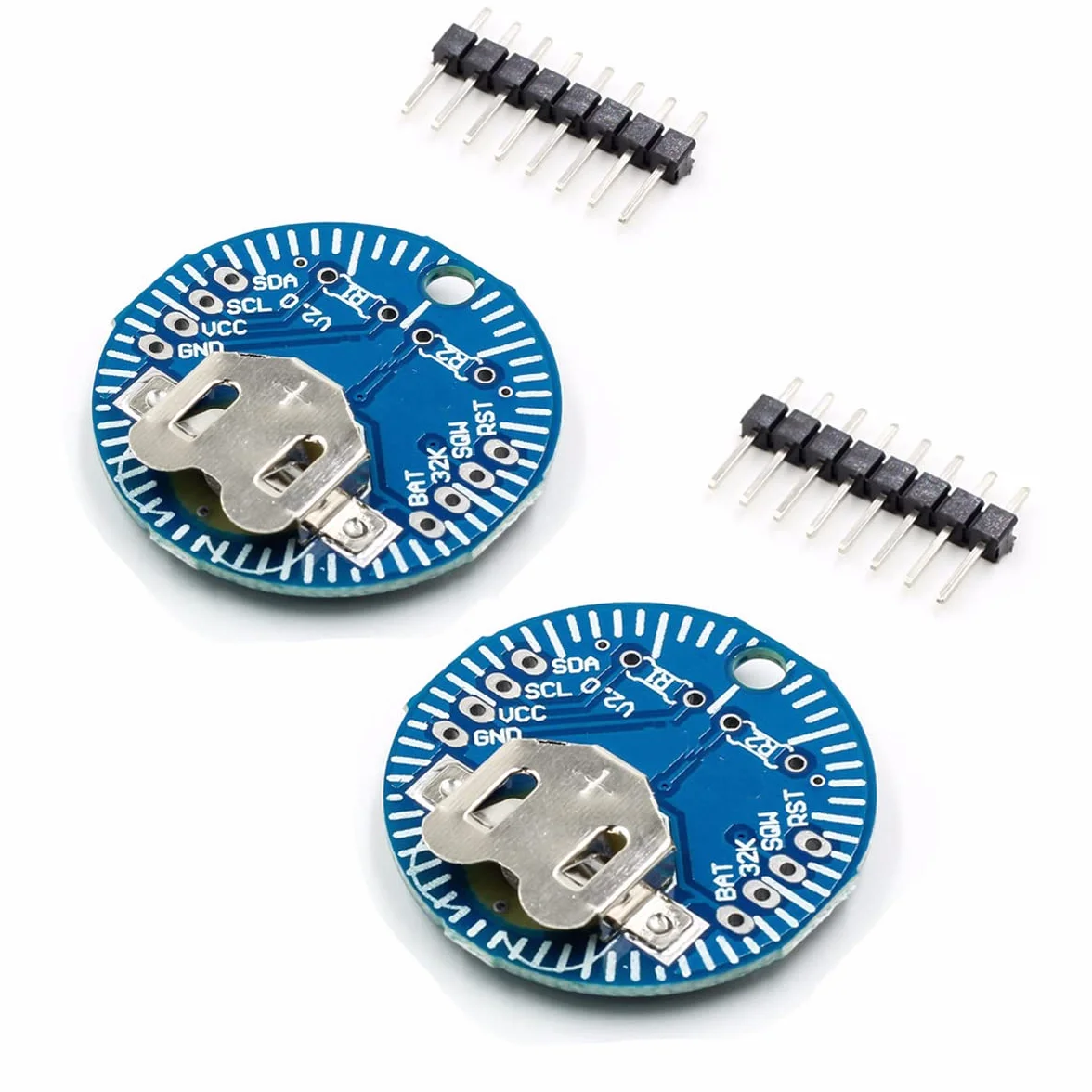 Hailege 2 szt. DS3231 DS3231SN RTC moduł pamięci Real Time Clock Moduł V2.0 I2C z nagłówkiem stykowym