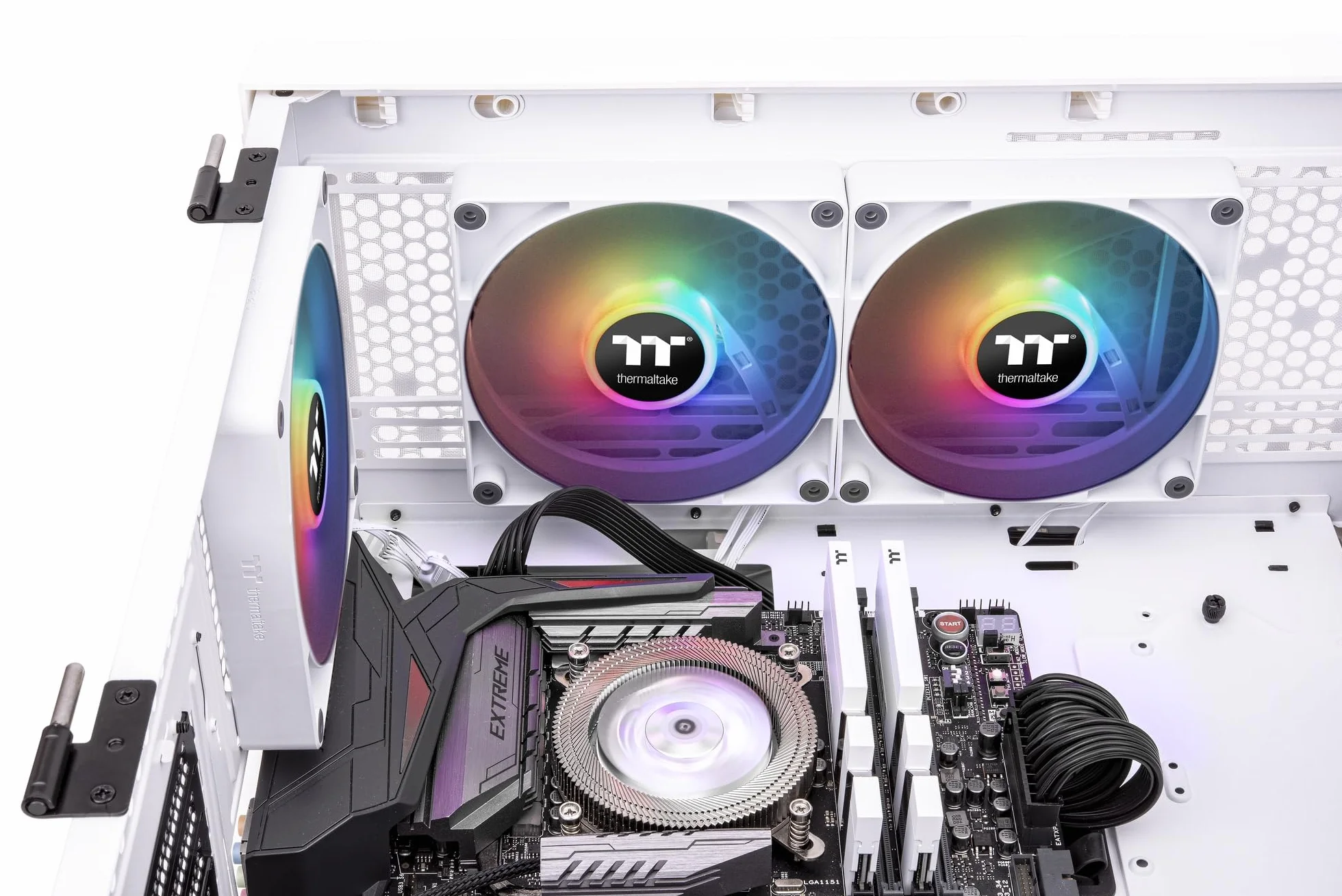 Thermaltake CT140 ARGB Sync PC Cooling Fan White | 2 Pack