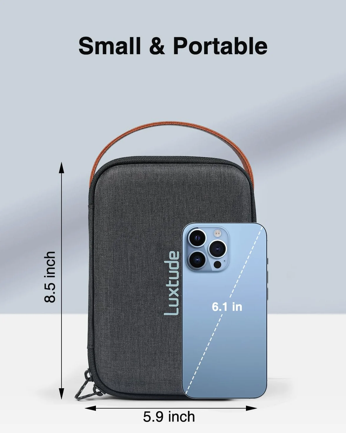 Luxtude Elektroniczny organizator torba podróżna, mały organizer do ładowarki