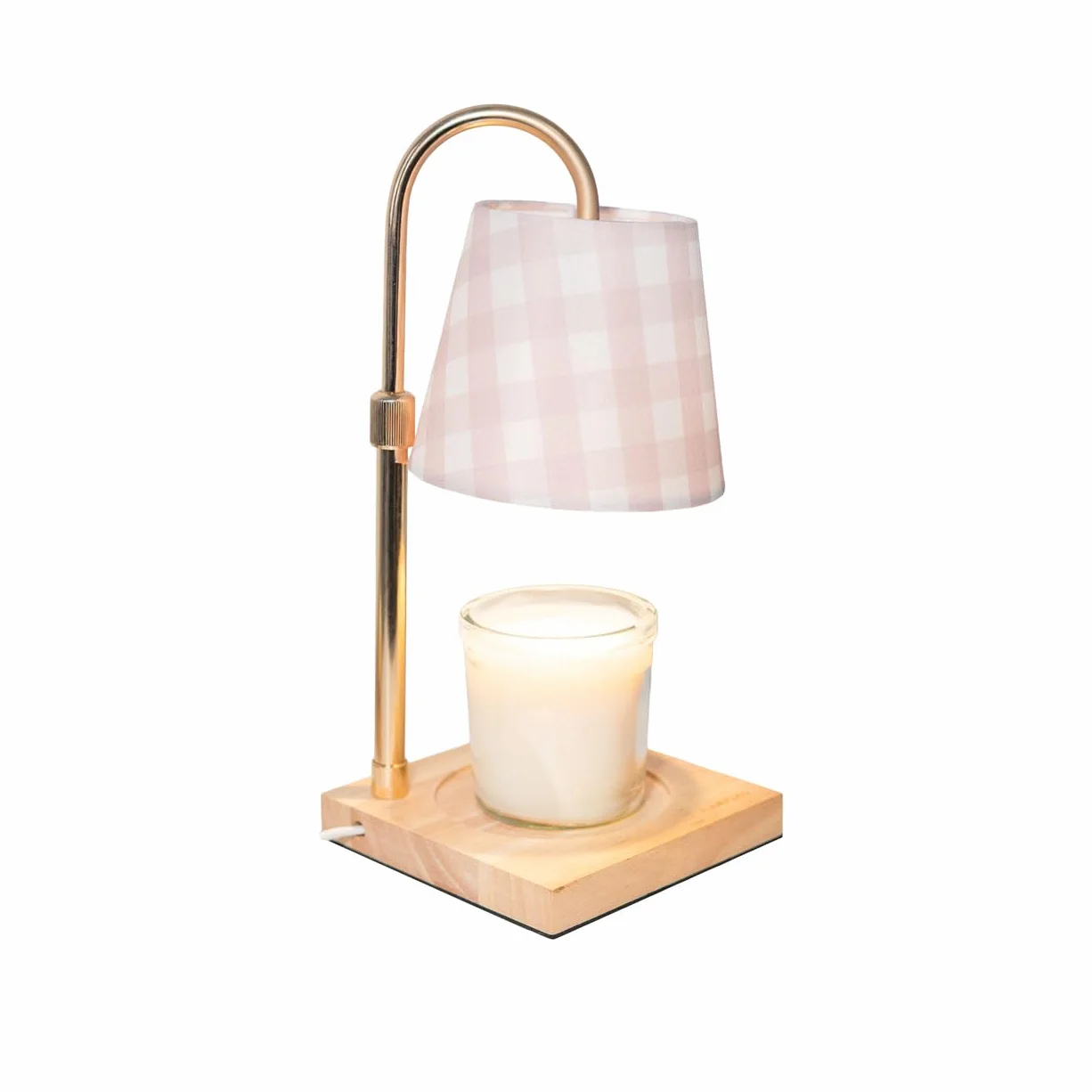 Flamingueo Lampe Chauffe Bougie - Candle Warmer Lamp - Deco Chambre - Intensité Réglable - avec Minuterie - Hauteur Réglable