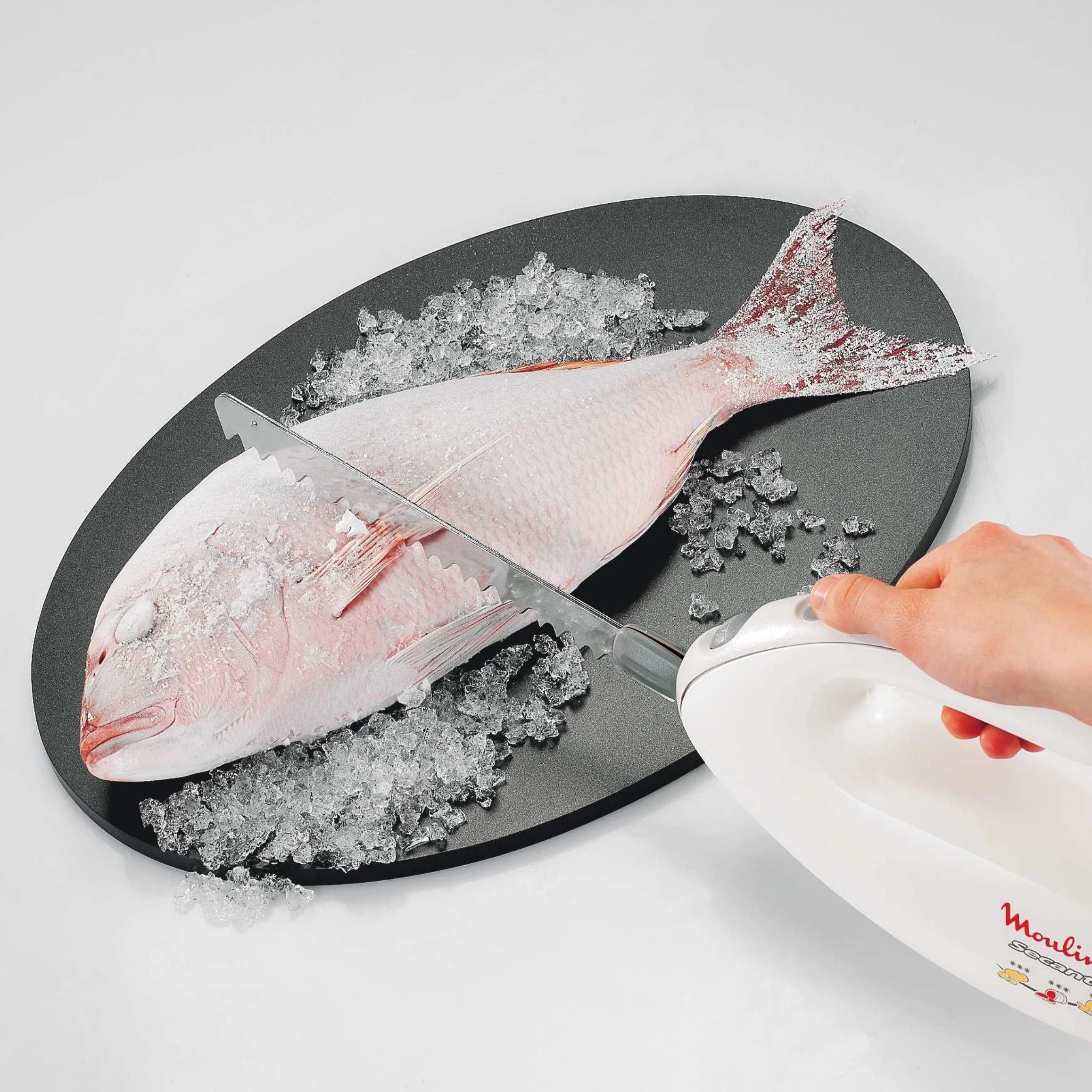 Moulinex Couteau électrique 100 W Secanto blanc DJAC41