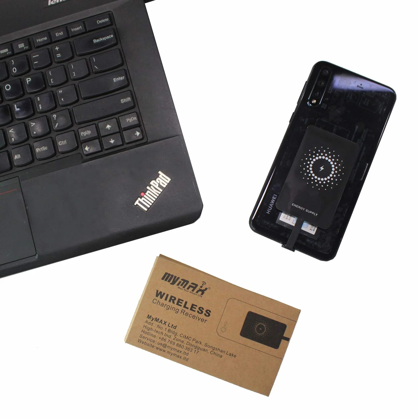 MyMAX Super szybki 1300mA Magic Tag Type C Qi bezprzewodowy odbiornik ładowania i adapter do Google Pixel, Samsung, Huawei, LG, Sony, Motorola, Nokia, HTC i innych telefonów USB-C z systemem Android