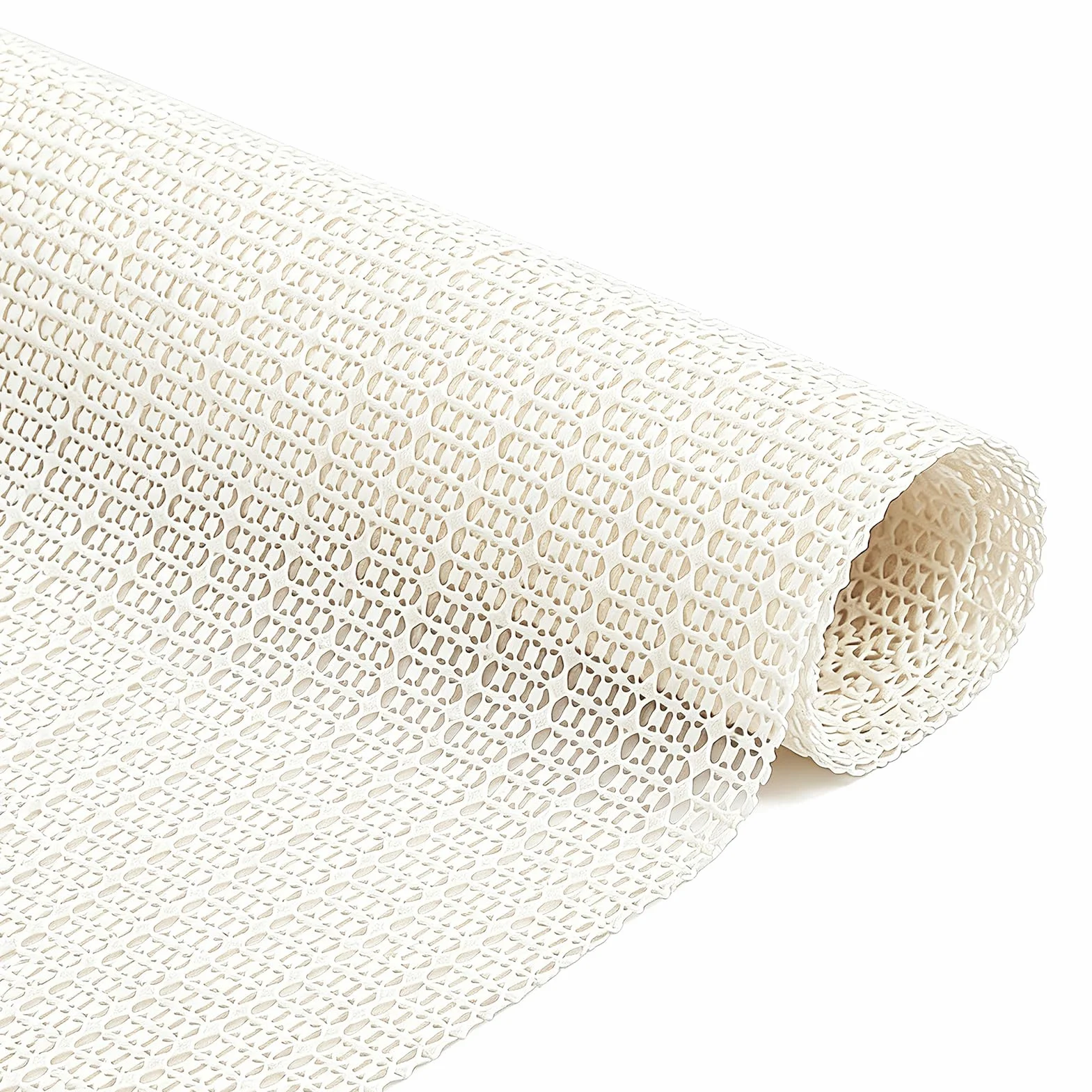 Tapis Antidérapant 160x220cm PVC Découpable Anti Glisse Parquet Cuisine Bureau Voiture Beige