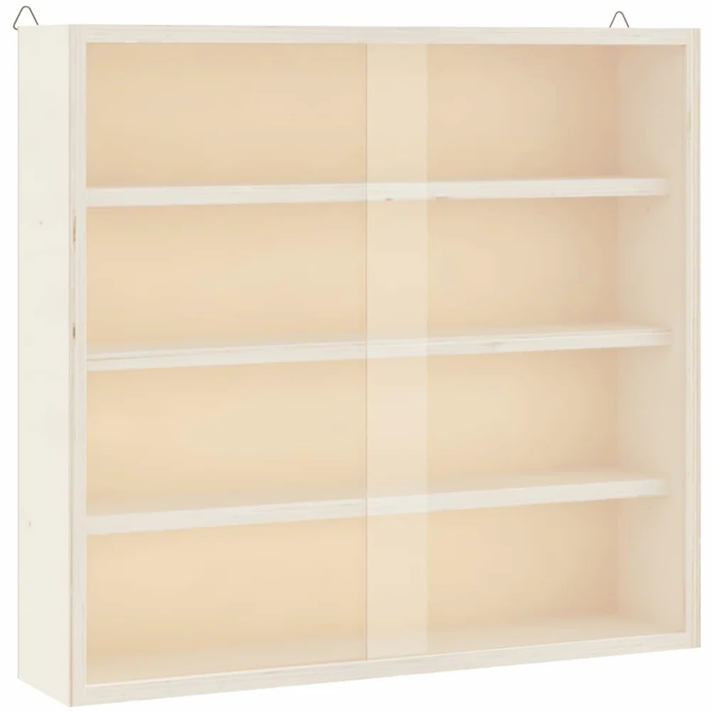 vidaXL Vitrine de Collection en Bois avec Portes 40x8,5x37cm