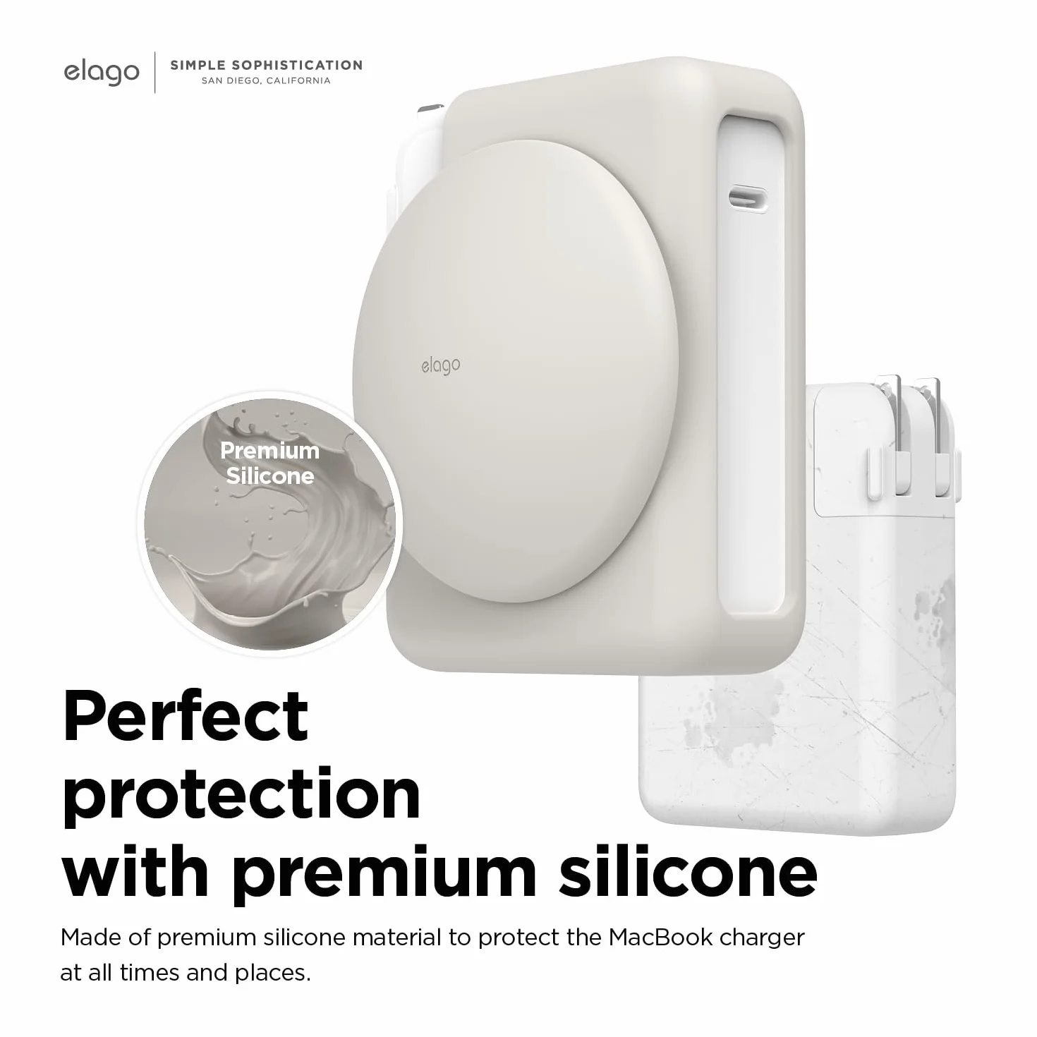 elago Organizer kabla ładującego, zwijacz kabla kompatybilny z MacBook Pro 2021-2026 16” M5 M4 M3 M2 M1 A3429/A3428/A3403/A3186/A2991/A2780/A2485, 140W