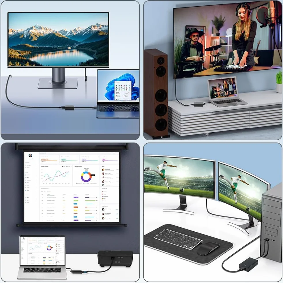 AXFEE Adaptateur USB 3.0 vers HDMI 1080P Full HD Vidéo Audio Convertisseur pour PC TV