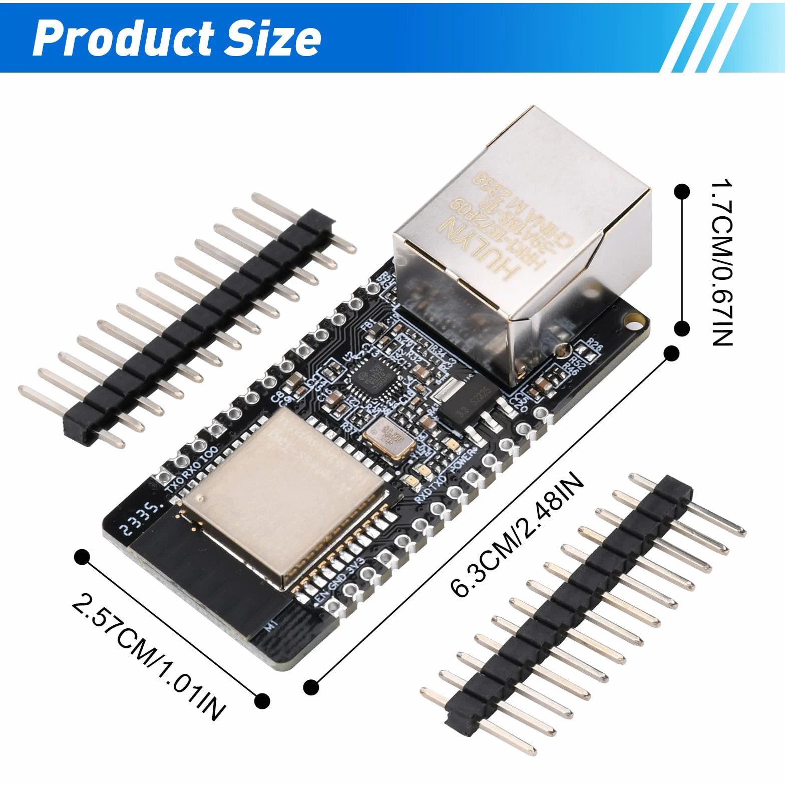 For ESP32 WT32-ETH01 wbudowany interfejs szeregowy do modułu Ethernet WiFi Bluetooth