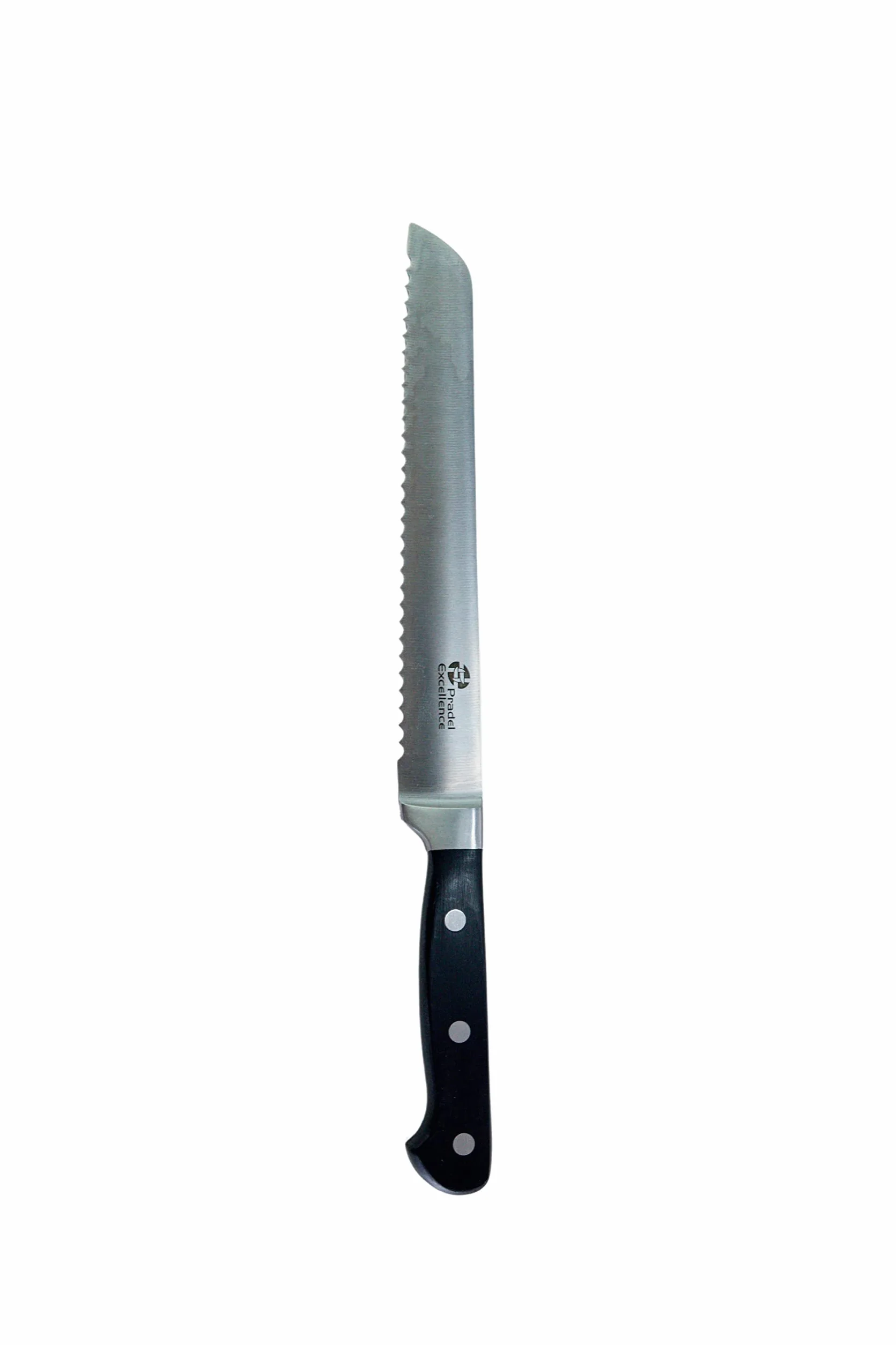 Couteau à Pain Maitre Chef Pradel Excellence Lame 20 cm Acier Inoxydable 3Cr14 Manche POM 33 cm Argent