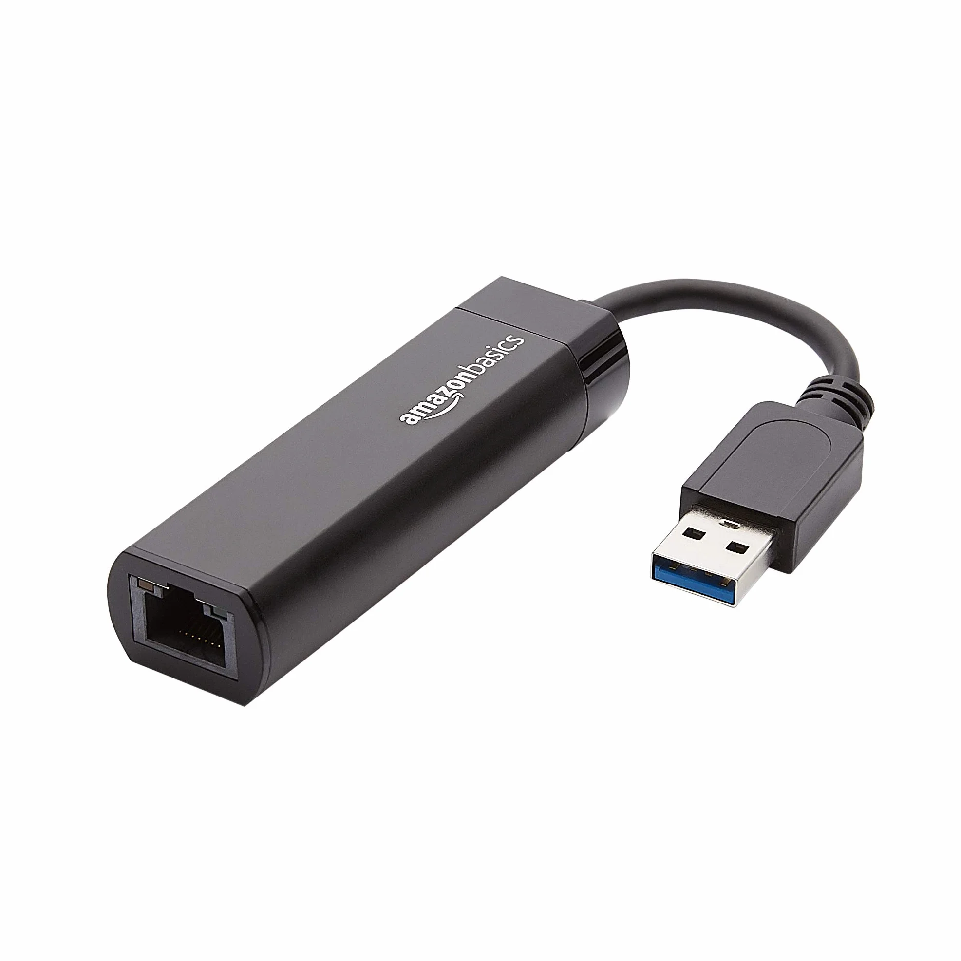 Amazon Basics Adaptateur Internet USB 3.0 vers 10/100/1000 Gigabit Ethernet Noir