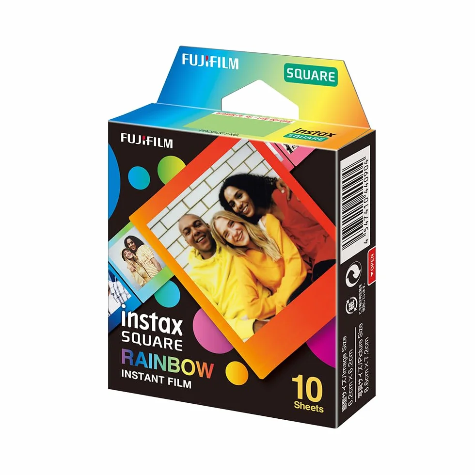 instax film SQUARE 1x10, tęczowy