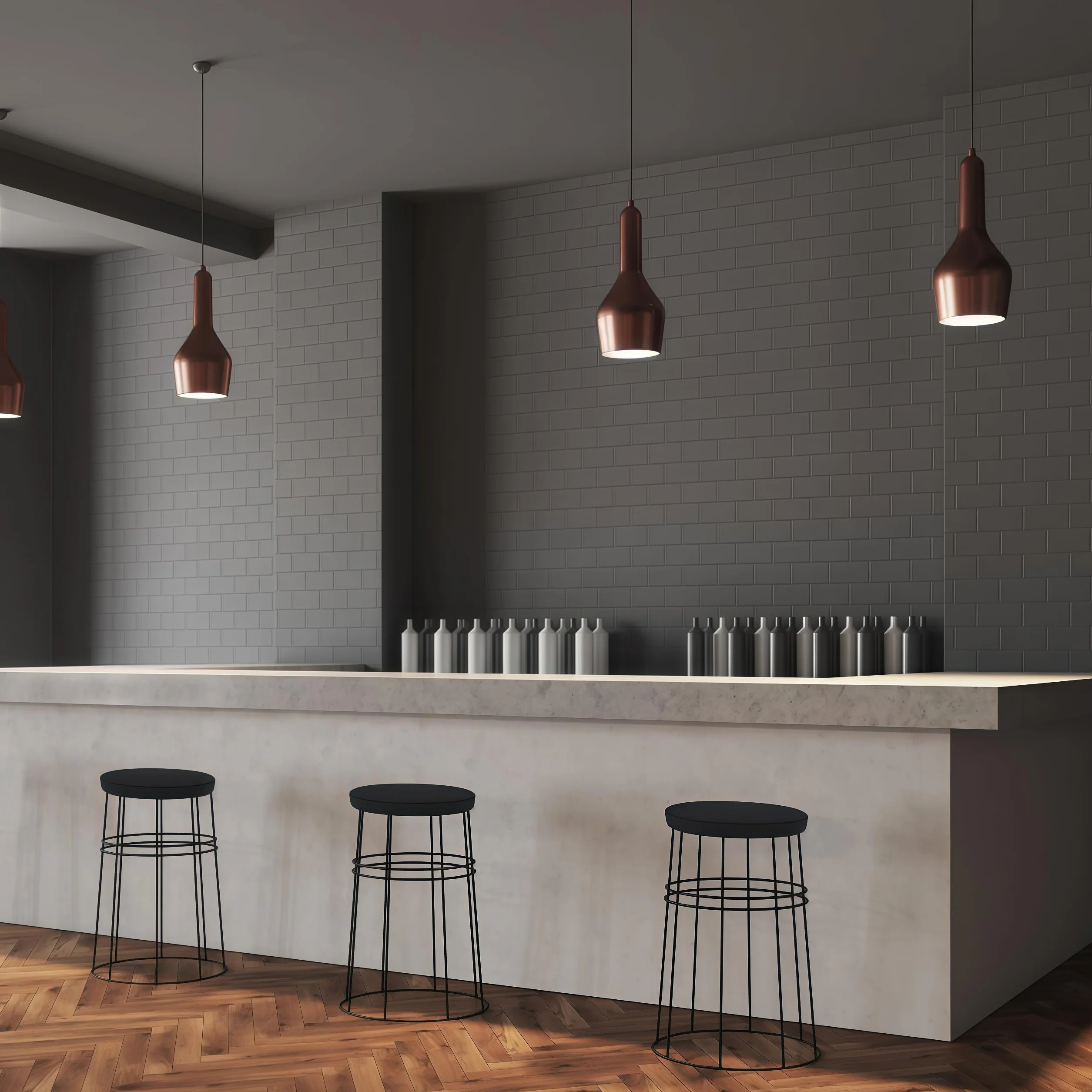 Housse de Tabouret Rond Lavable 4 Pièces pour Salle à Manger et Cuisine