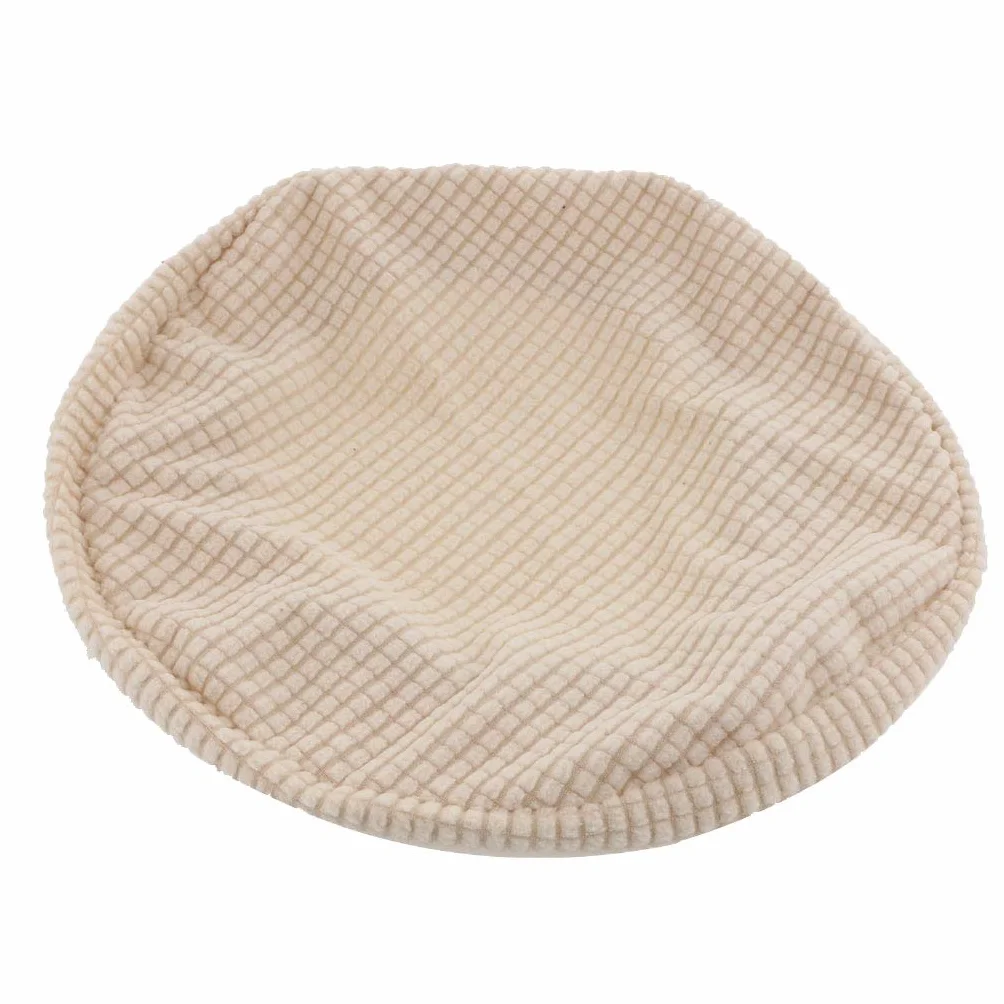 Housse de Tabouret Chaise Extensible Couverture de Tabouret de Barre Ronde Epaisse Stretch-Able, Beige
