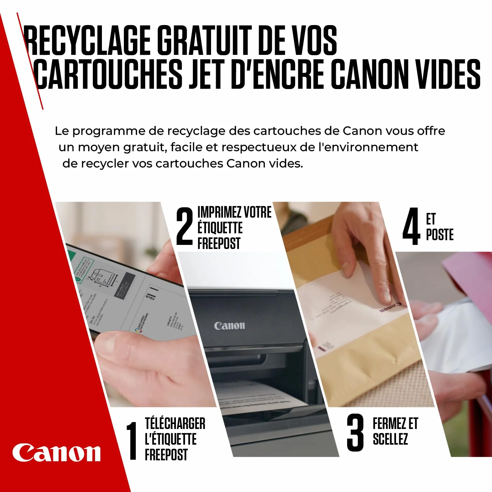 Canon Cartouche Encre PG-545 Noire Authentique pour Imprimante