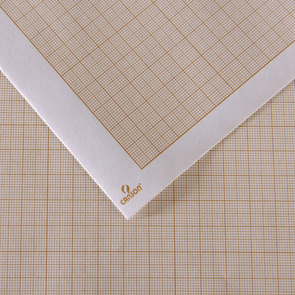 Canson Bloc 50 feuilles papier millimétré A3 90g/m²
