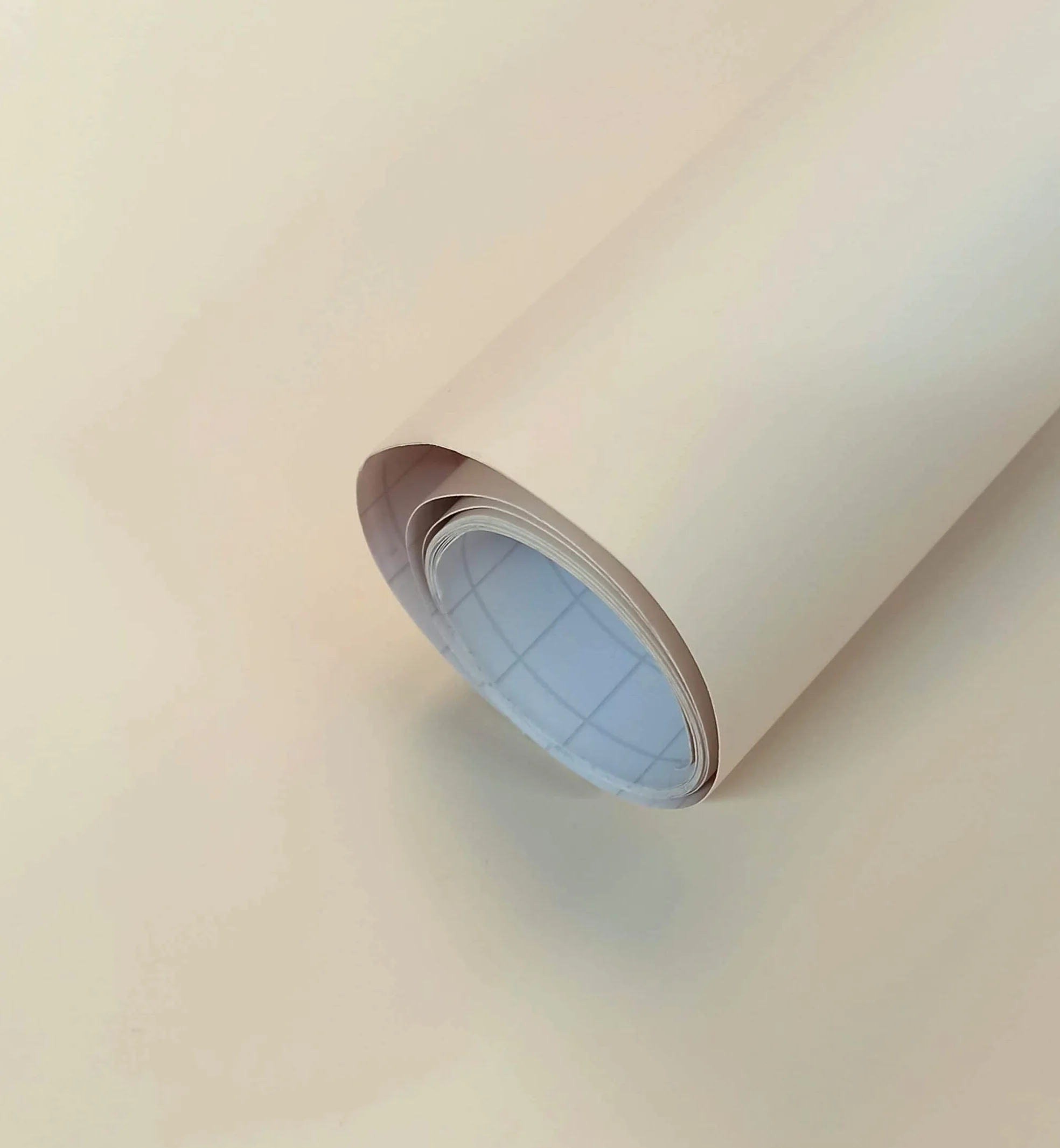 GOYAPRINT Papier adhésif décoratif beige mat 60x300 cm pour meubles cuisine murs
