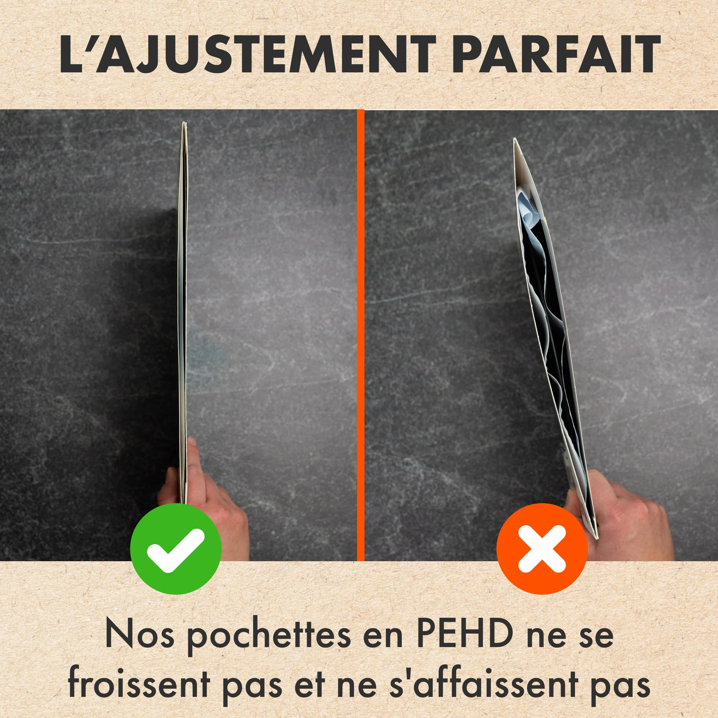 Spincare Pochettes Intérieures Antistatiques Vinyles 33 Tours 12 Pouces HDPE Premium