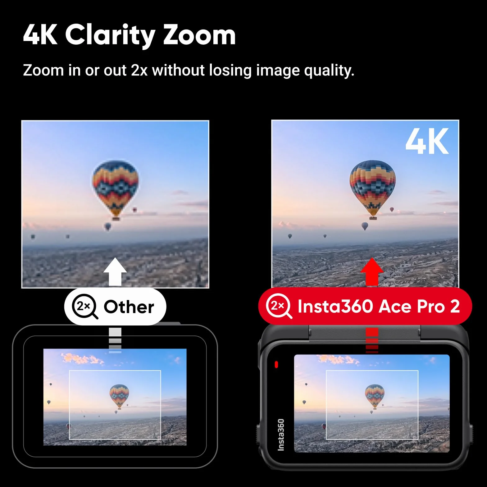 Insta360 Ace Pro 2 szt. Standardowa kamera sportowa wodoodporna 8K współinżynierska z Leica, czujnik 1/1,3", podwójny układ AI, doskonały przy słabym świetle, doskonały dźwięk