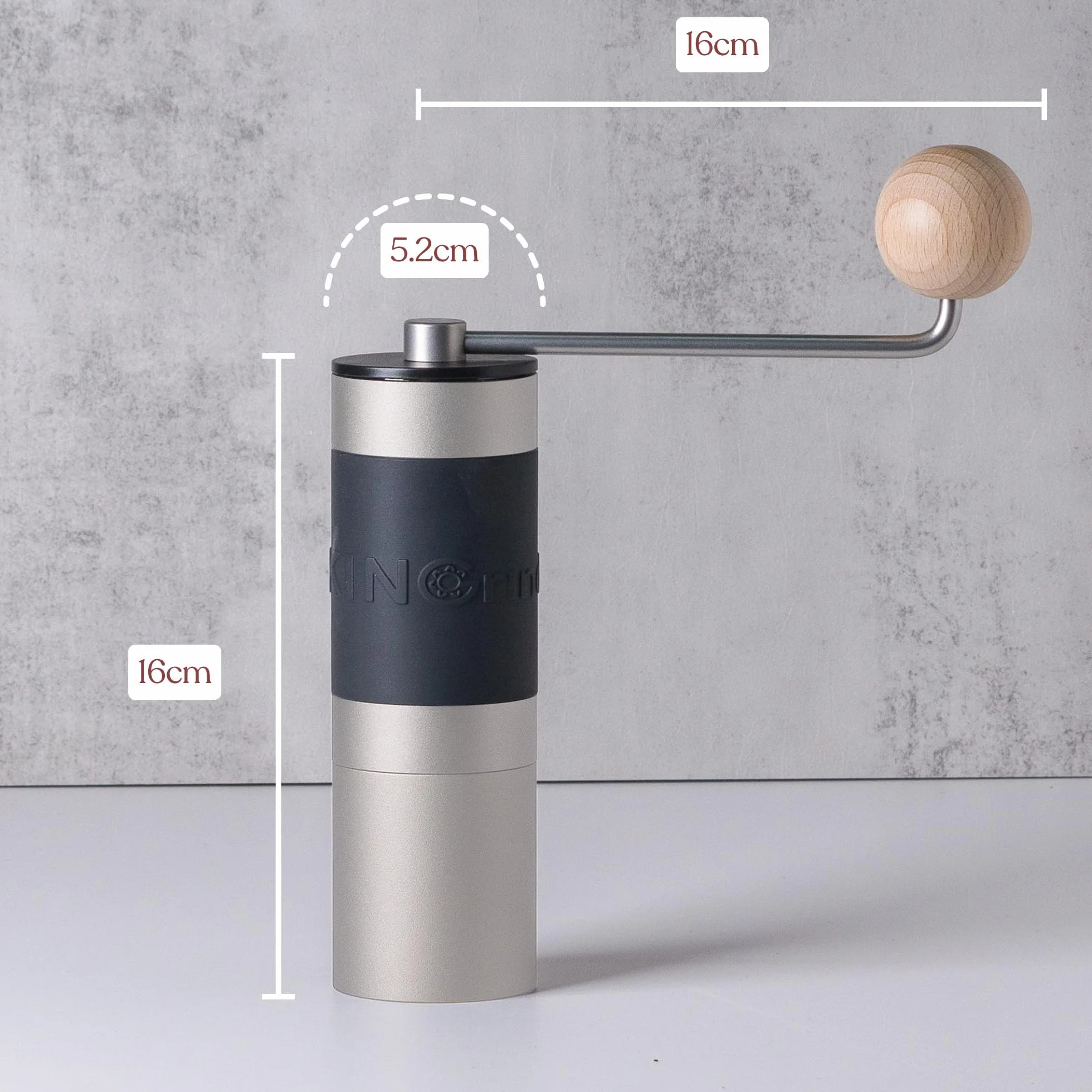 【Argenté】KINGrinder K2 moulin à café manuel avec 140 niveaux de mouture réglables pour French Press, filtre et espresso, capacité 20–25 g