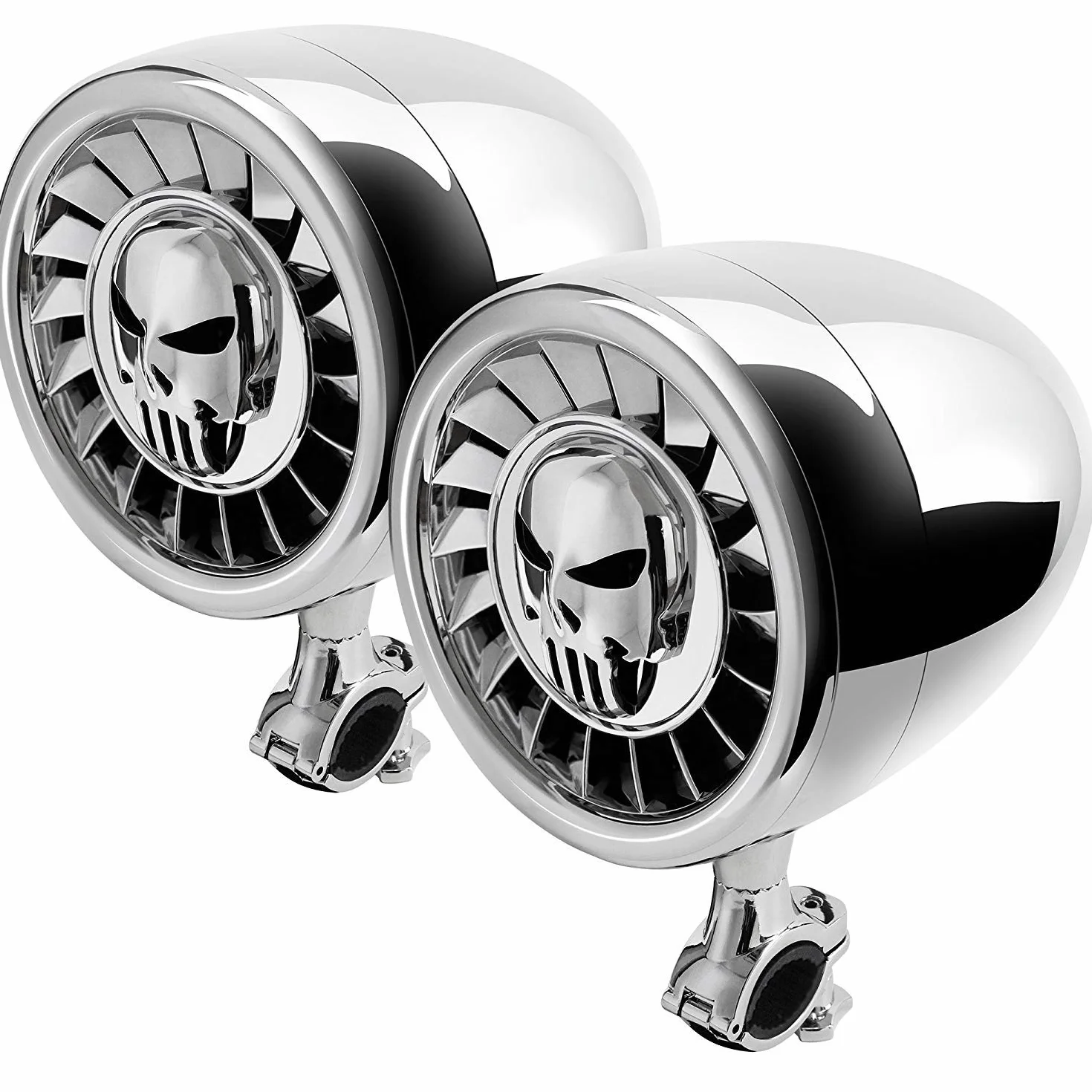Wodoodporny głośnik stereofoniczny Bluetooth o wysokiej wydajności Aileap 5 cali, solidny basowy system audio, z USB AUX idealny do motocykli Harley ATV/UTV/RZR