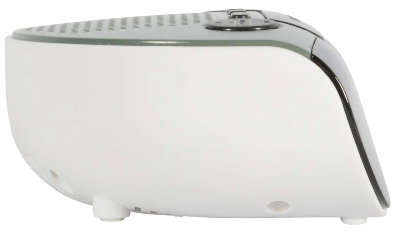 SALORA Reveil Matin Lumineux Numérique LED Horloge Digitale Radio FM Double Alarme Snooze Veilleuse Réglable Noir Gris Blanc