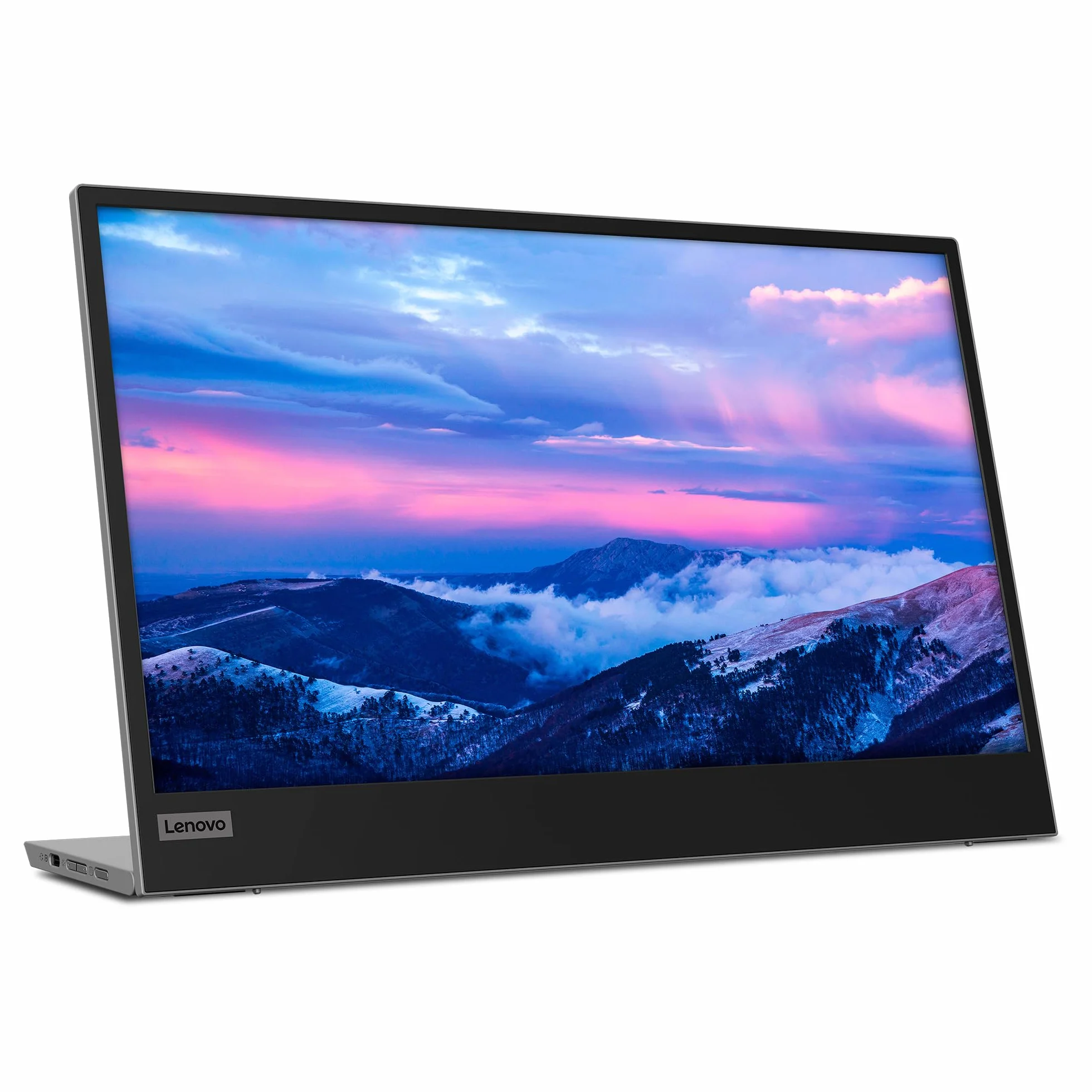 Lenovo L15 Mobilny monitor 15,6 cala FHD 1080p IPS Panel z USB Type-C, stojak na wysokość - czarny