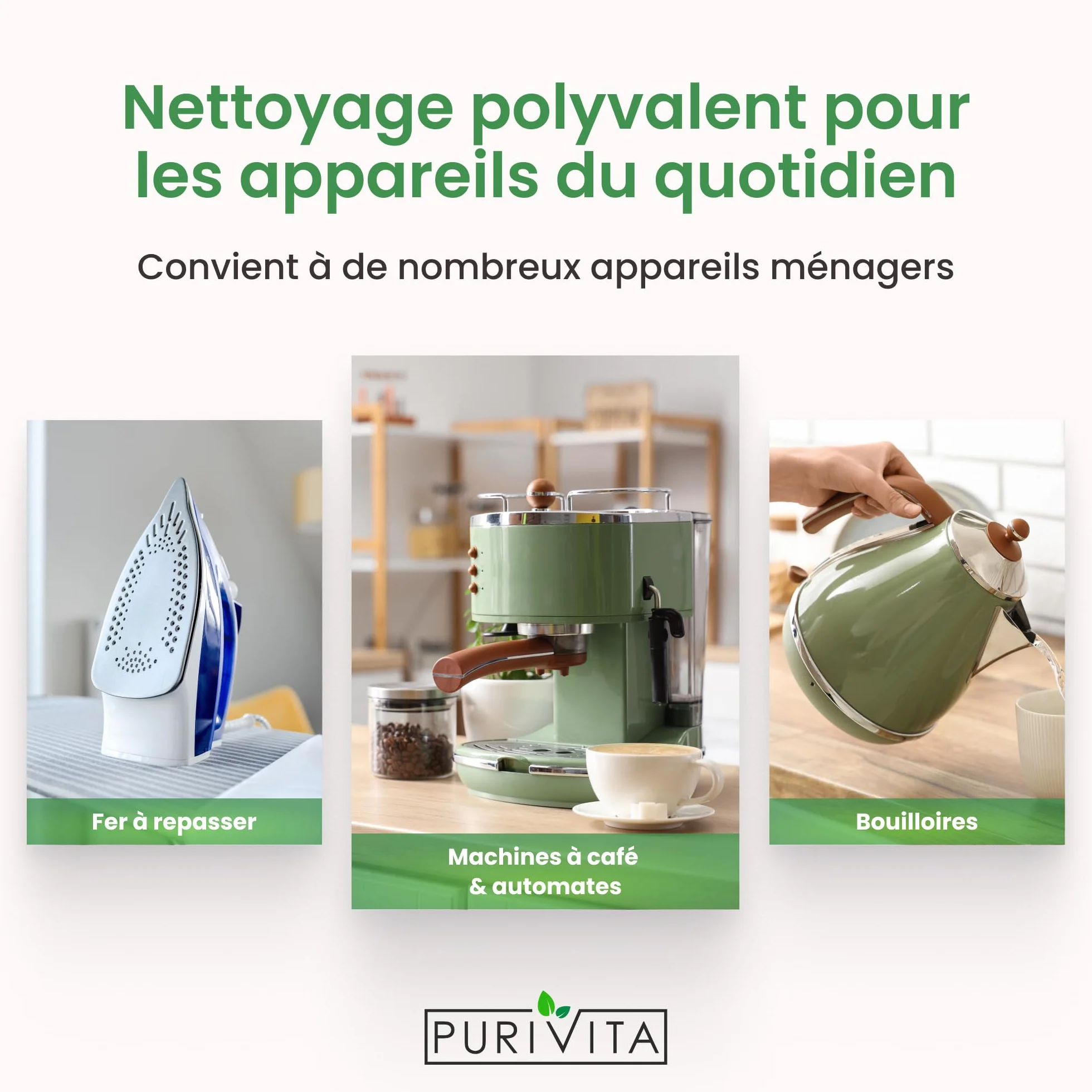 PURIVITA® Détartrant Machine à Café 500ML Anti Calcaire Compatibilité Universelle Anticalcaire