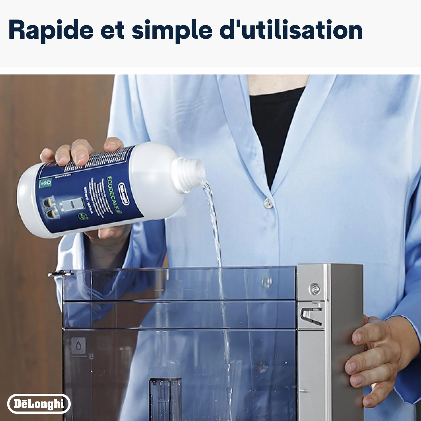 De'Longhi EcoDecalk Détartrant DLSC500, 5 Doses, 500ml, Accessoire de Maintenance pour Machine à Café